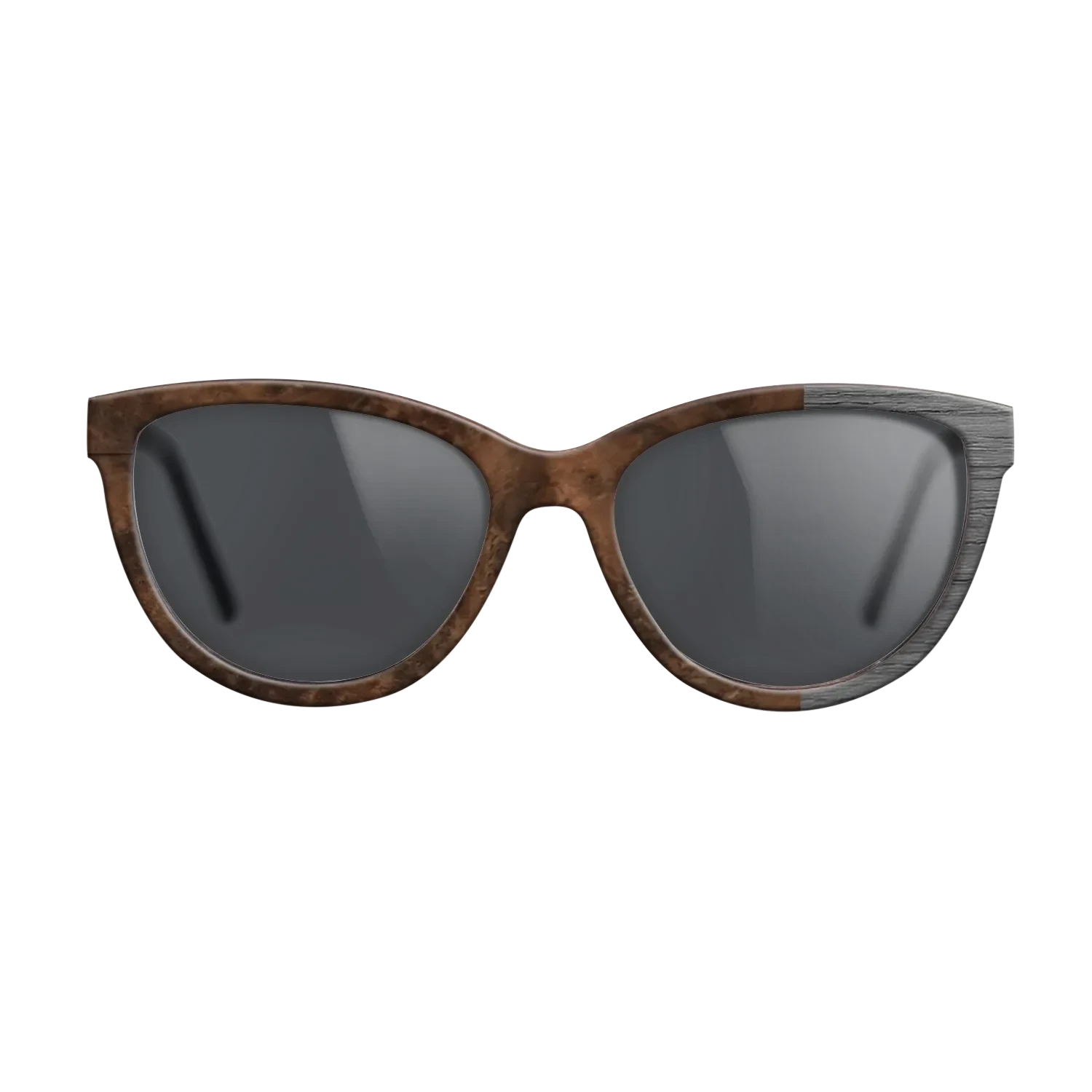 Walnut Burl, Dyed Poplar: Gray: Bauhaus - The Maiden - Cat - SIRIS wood optic