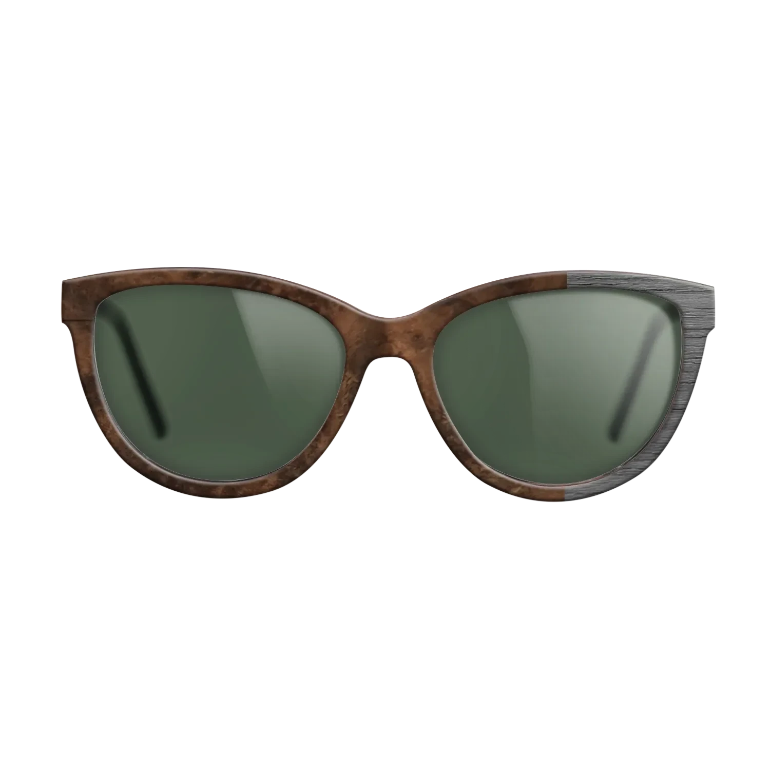Walnut Burl, Dyed Poplar: Gray: Bauhaus - The Maiden - Cat - SIRIS wood optic