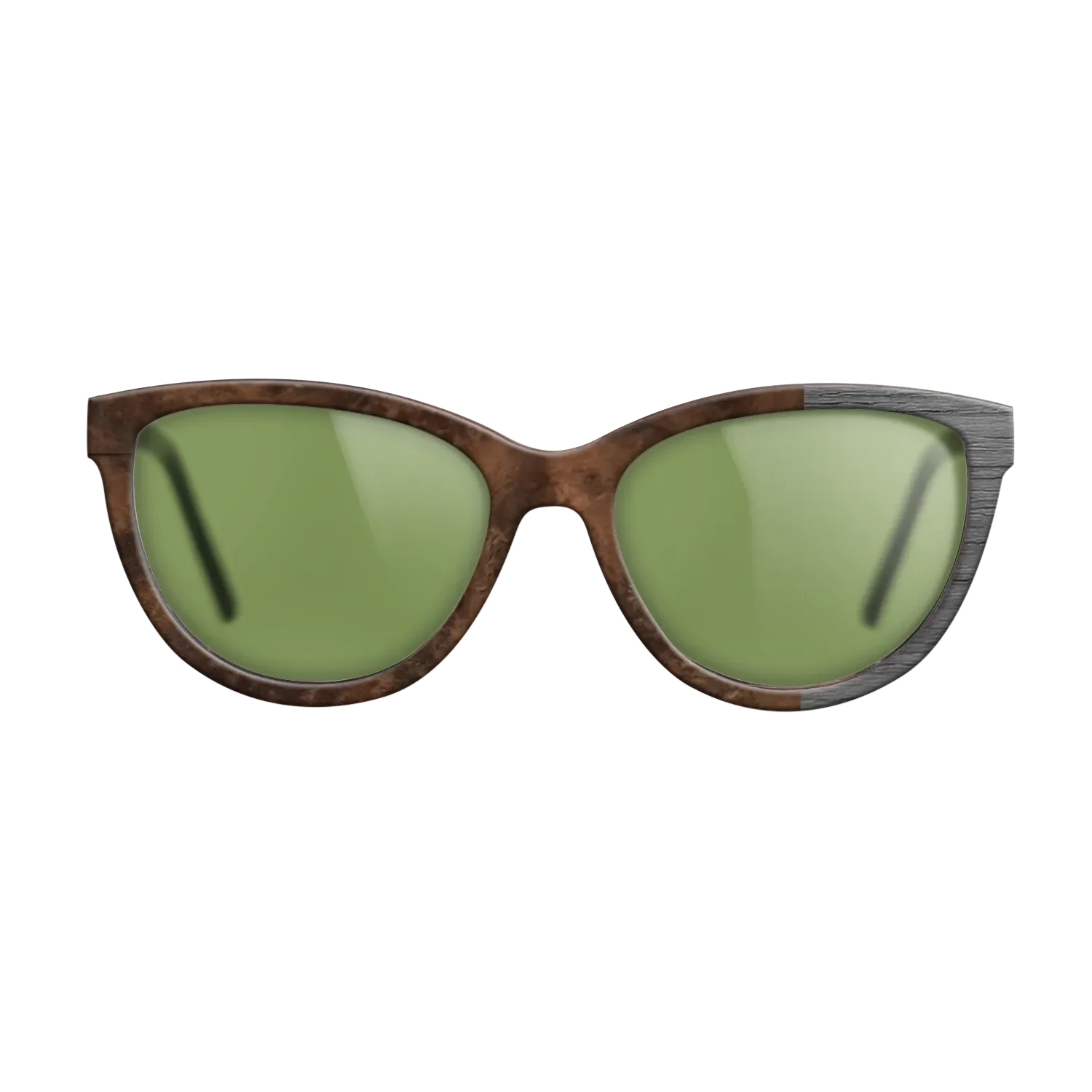 Walnut Burl, Dyed Poplar: Gray: Bauhaus - The Maiden - Cat - SIRIS wood optic