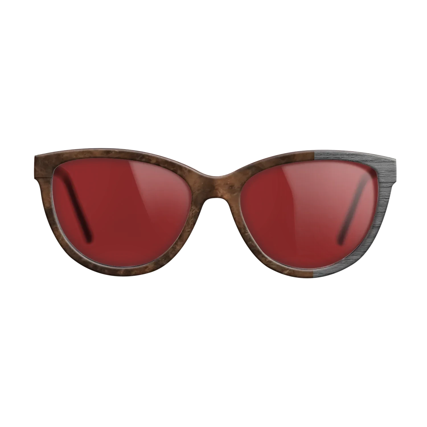 Walnut Burl, Dyed Poplar: Gray: Bauhaus - The Maiden - Cat - SIRIS wood optic