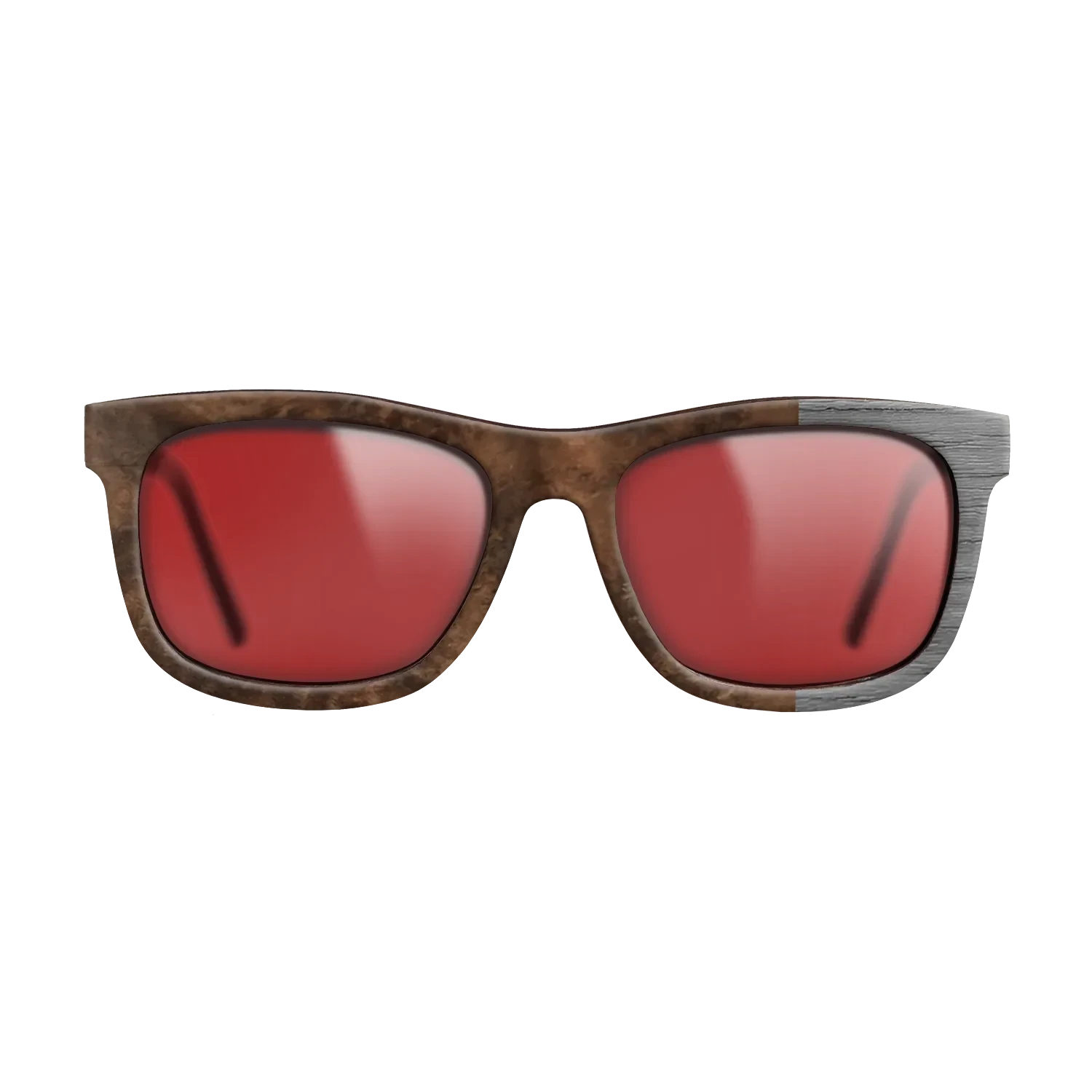 Reconstituted: Rosewood, Walnut Burl: DiCut - The Hero - Square - SIRIS wood optic