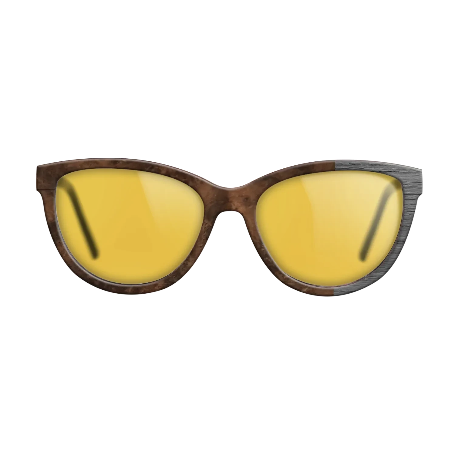 Walnut Burl, Dyed Poplar: Gray: Bauhaus - The Maiden - Cat - SIRIS wood optic