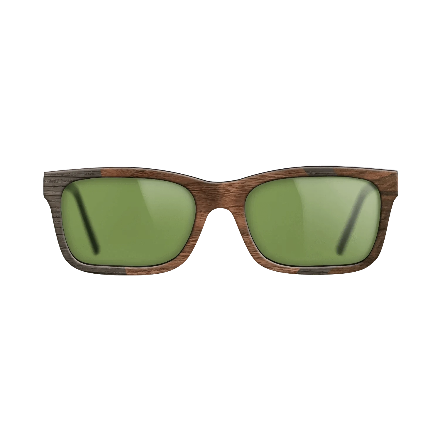 Walnut Claro Dark,Fumed Oak,Ziricote Dark Quartered: Angle Cut - The Sage - Rectangle - SIRIS wood optic