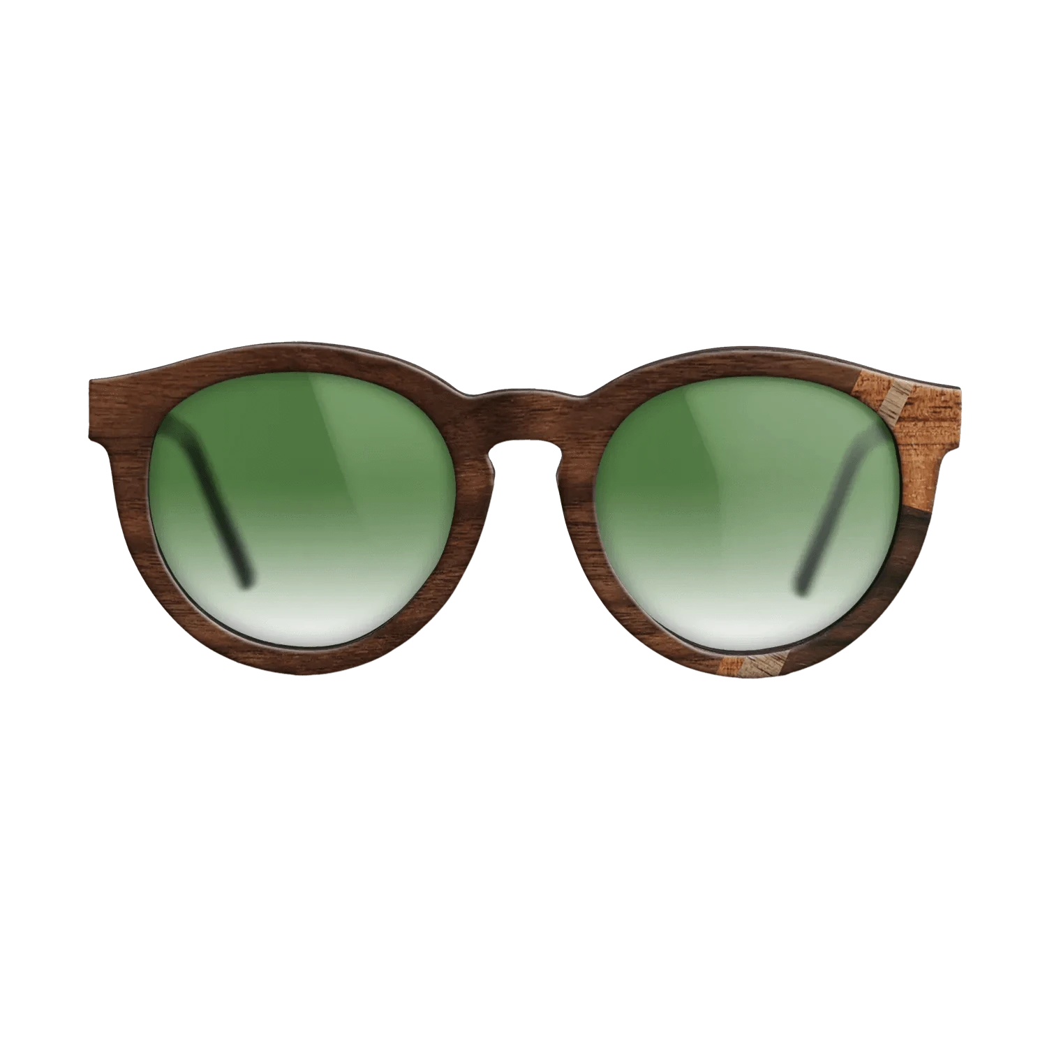 Rosewood Reconstituted,Fumed Eucalyptus,Walnut: Straight Grain,Koa,Walnut Claro Dark: Mosaic - The Rebel - Round - 1846 - SIRIS wood optic