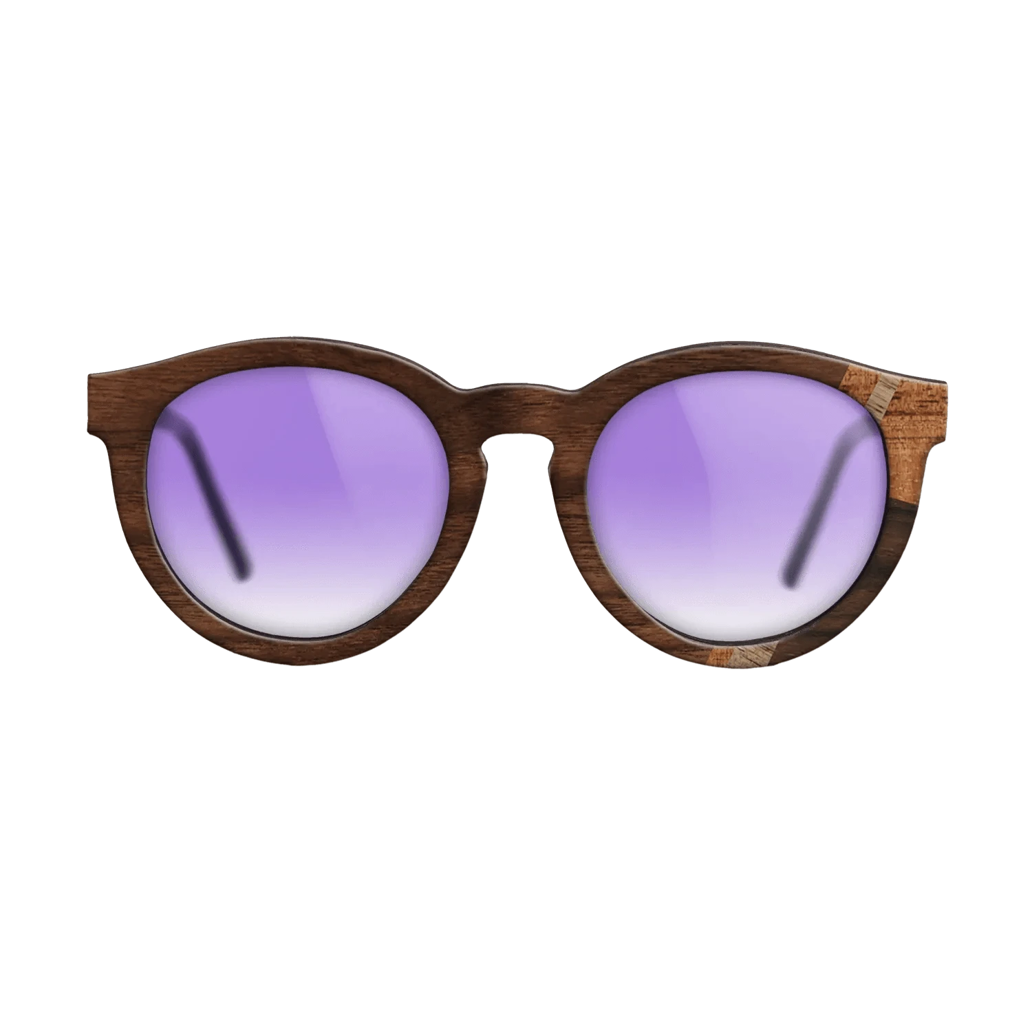 Rosewood Reconstituted,Fumed Eucalyptus,Walnut: Straight Grain,Koa,Walnut Claro Dark: Mosaic - The Rebel - Round - 1846 - SIRIS wood optic