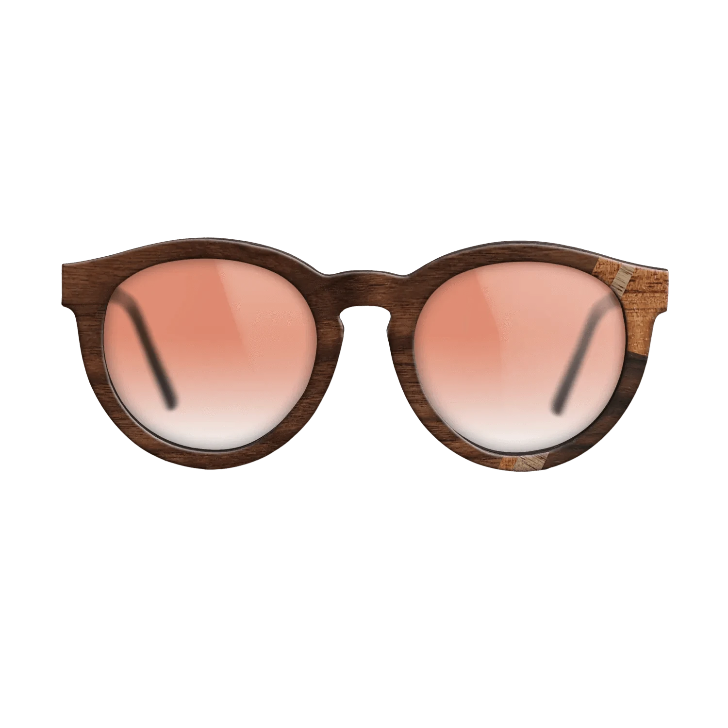 Rosewood Reconstituted,Fumed Eucalyptus,Walnut: Straight Grain,Koa,Walnut Claro Dark: Mosaic - The Rebel - Round - 1846 - SIRIS wood optic