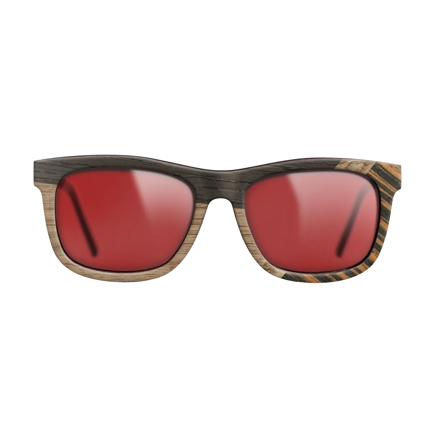 Italian Ebony,Wenge,Fumed Oak,Walnut: Straight Grain,Olive Burl: Mosaic - The Hero - Square - 1988 - SIRIS wood optic
