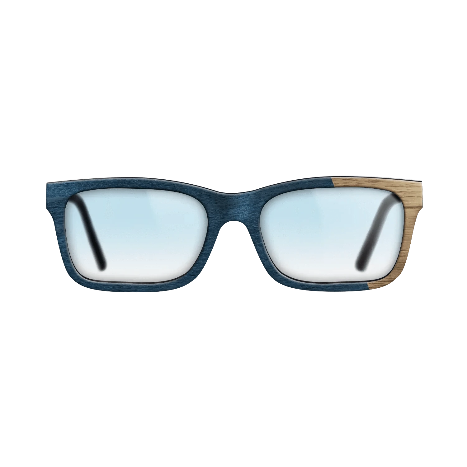 NavyBlue Poplar Angled Walnut - The Sage - Rectangle - 2104  - Chroma - SIRIS wood optic