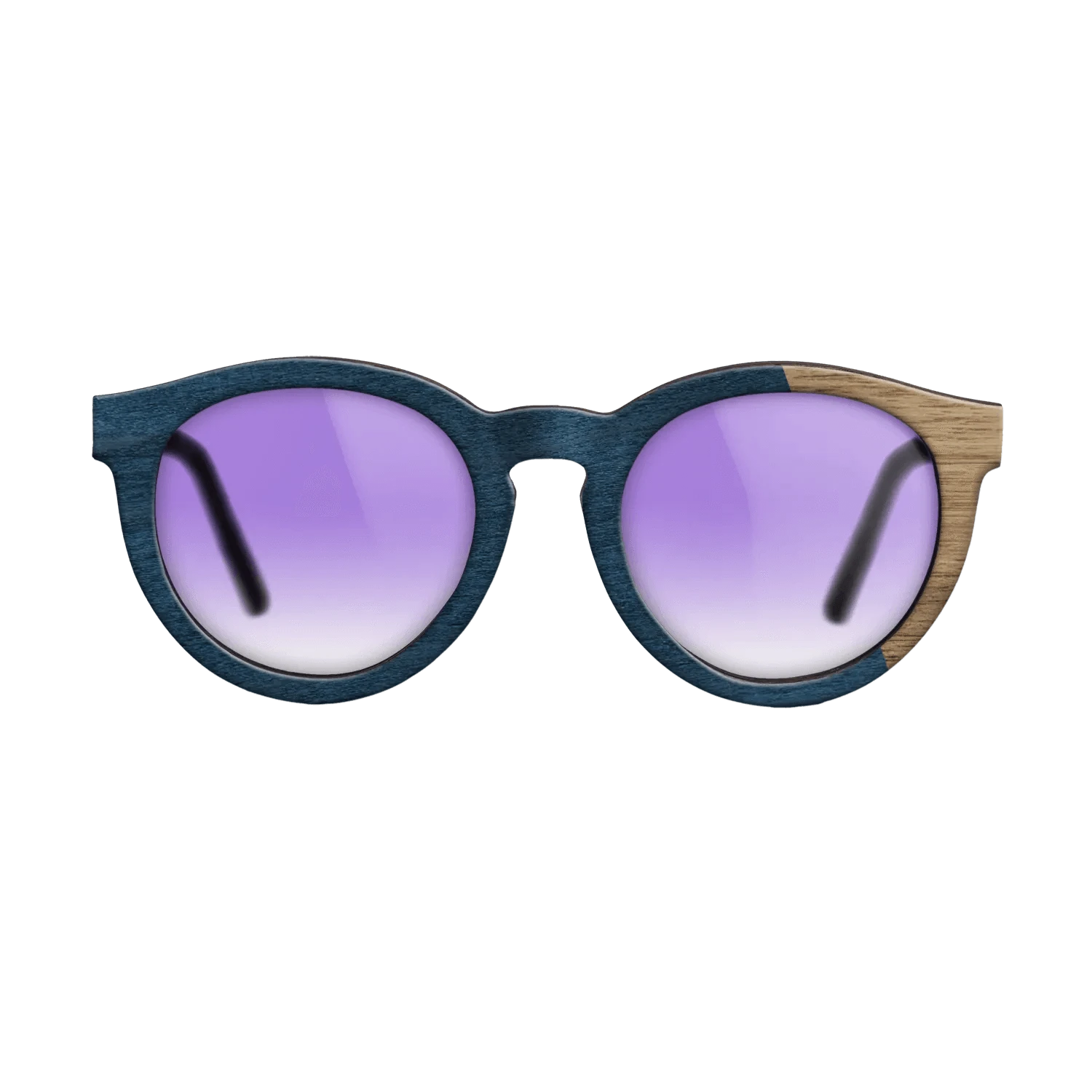NavyBlue Poplar Angled Walnut - The Rebel - Round - 2104  - Chroma - SIRIS wood optic
