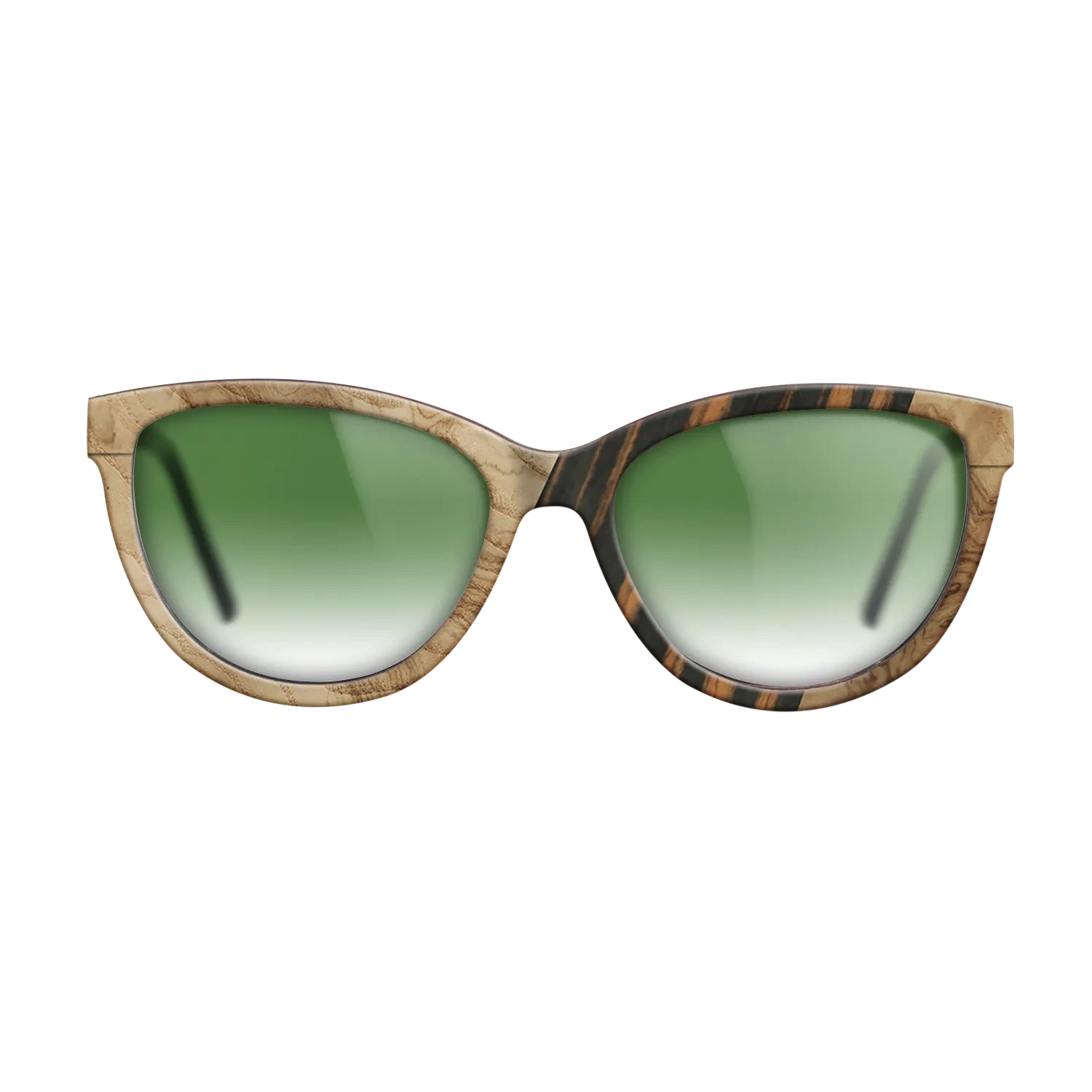 Walnut: Straight Grain,Fumed Oak,Olive Burl,Italian Ebony: Geometric - The Maiden - Cat - SIRIS wood optic