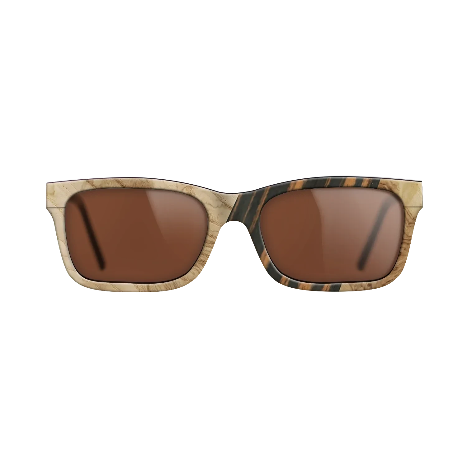 Walnut: Straight Grain,Fumed Oak,Olive Burl,Italian Ebony: Geometric - The Sage - Block