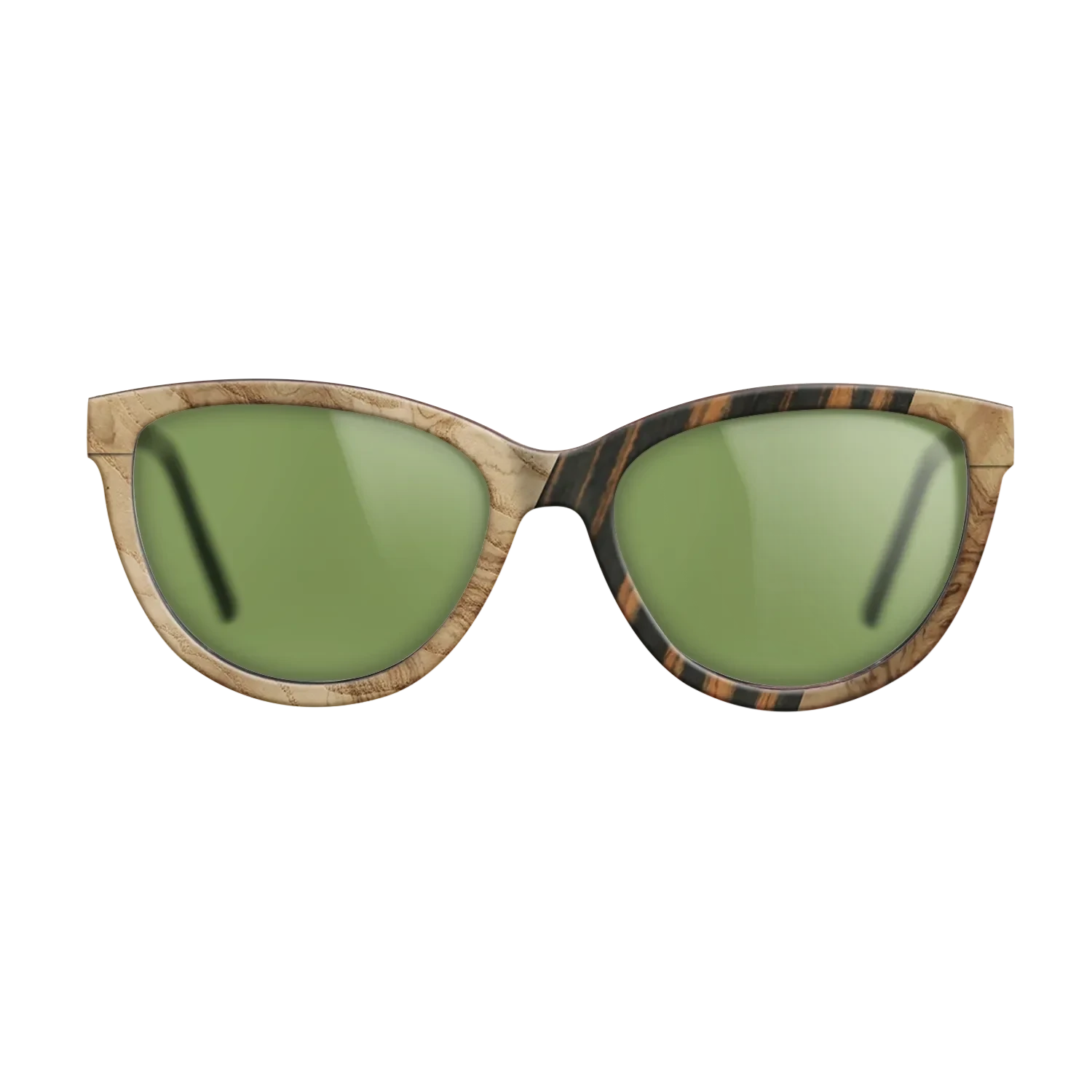 Walnut: Straight Grain,Fumed Oak,Olive Burl,Italian Ebony: Geometric - The Maiden - Cat - SIRIS wood optic
