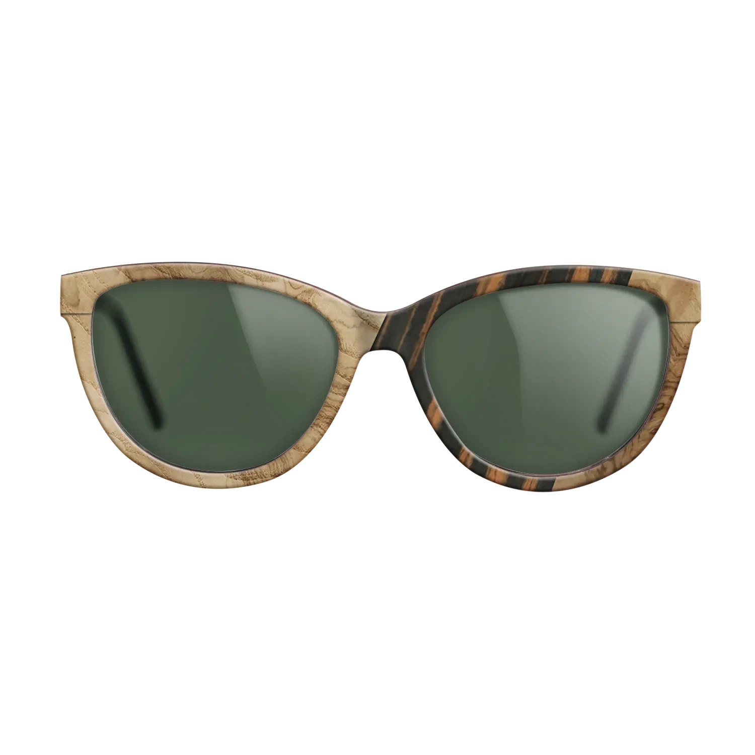 Walnut: Straight Grain,Fumed Oak,Olive Burl,Italian Ebony: Geometric - The Maiden - Cat - SIRIS wood optic