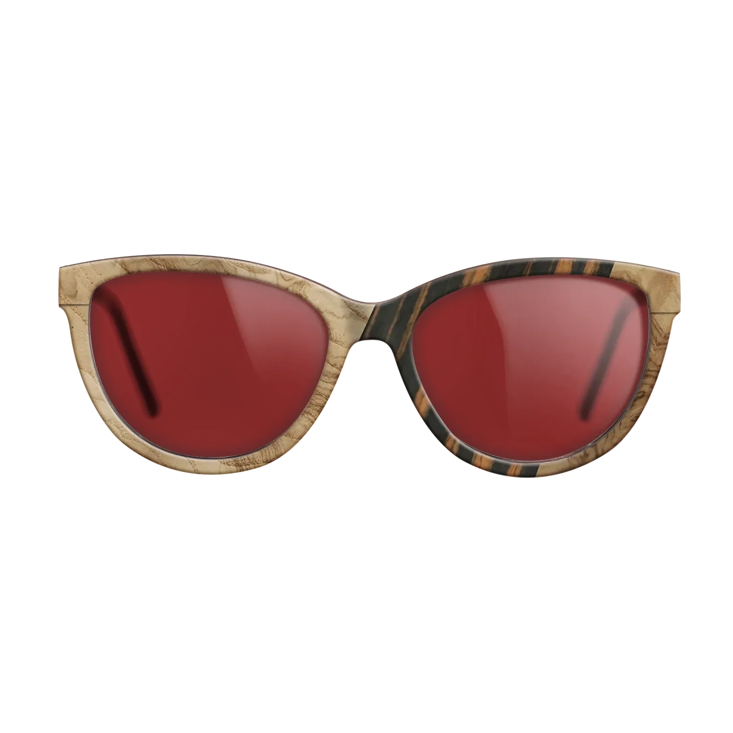 Walnut: Straight Grain,Fumed Oak,Olive Burl,Italian Ebony: Geometric - The Maiden - Cat - SIRIS wood optic