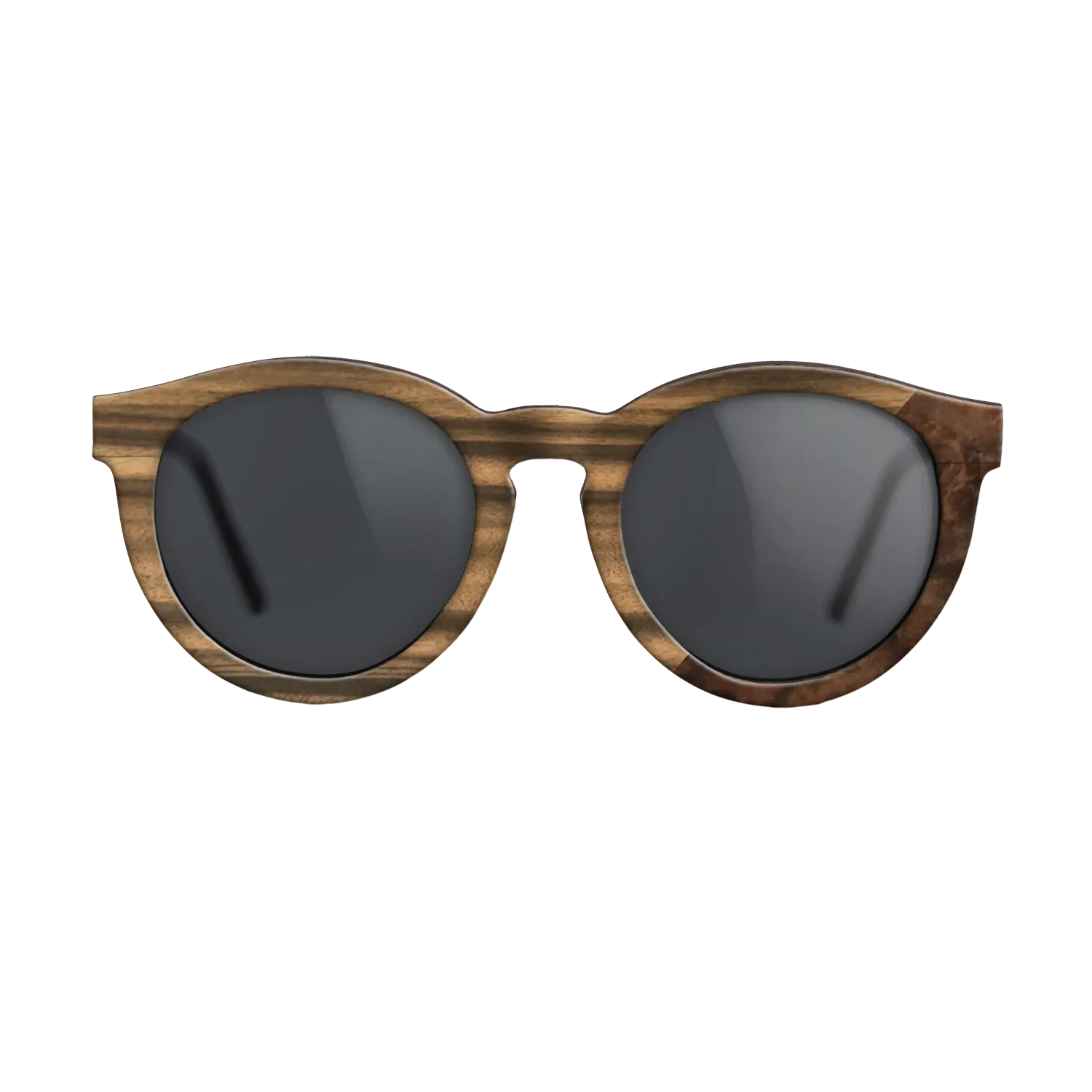 Walnut Burl,Fumed Oak,Louro Preto: Angle Cut - The Rebel - Round - SIRIS wood optic