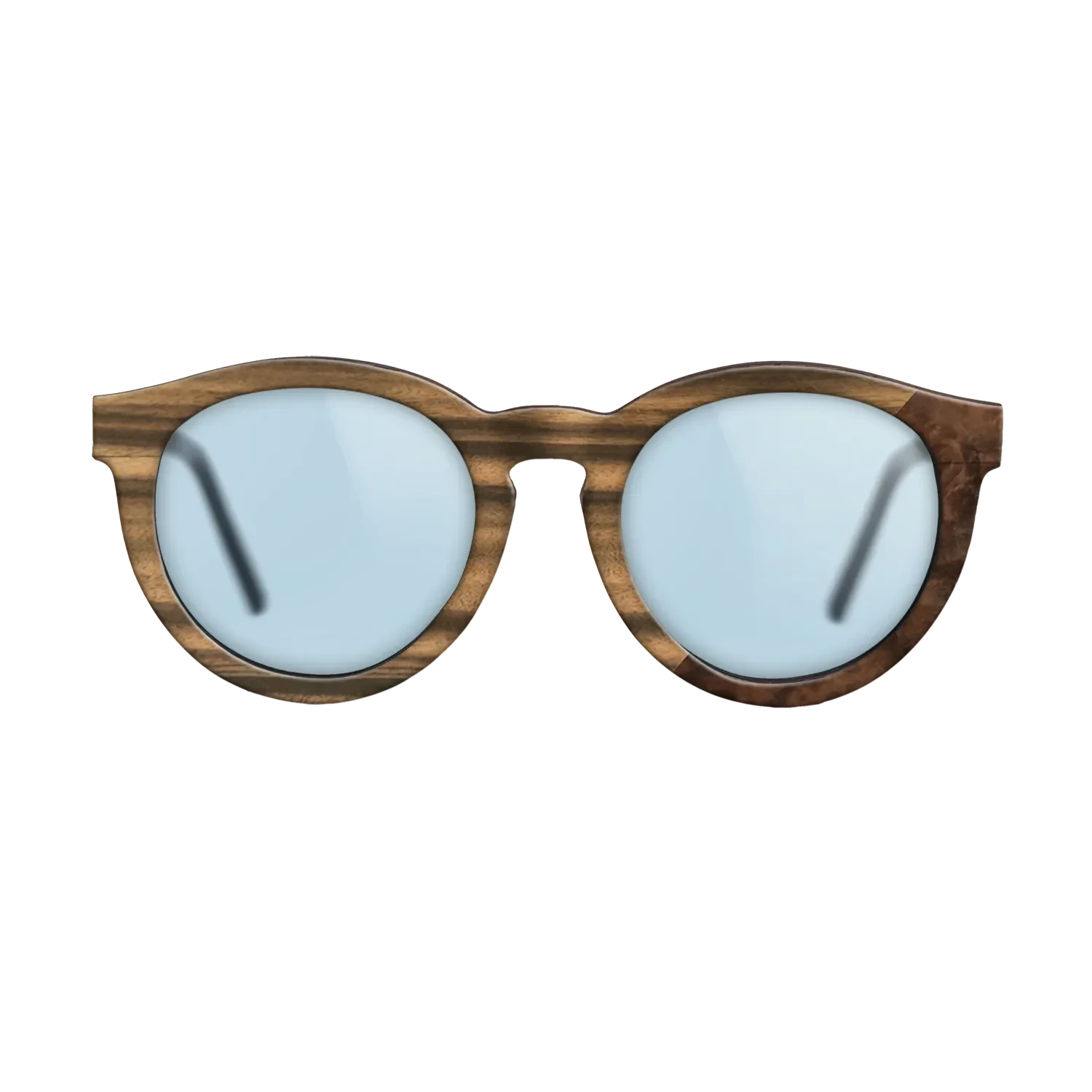 Walnut Burl,Fumed Oak,Louro Preto: Angle Cut - The Rebel - Round - SIRIS wood optic