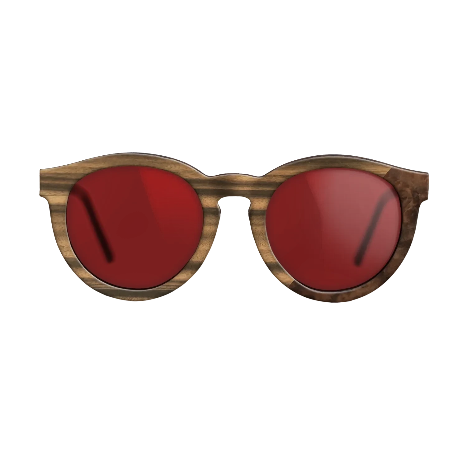 Walnut Burl,Fumed Oak,Louro Preto: Angle Cut - The Rebel - Round - SIRIS wood optic