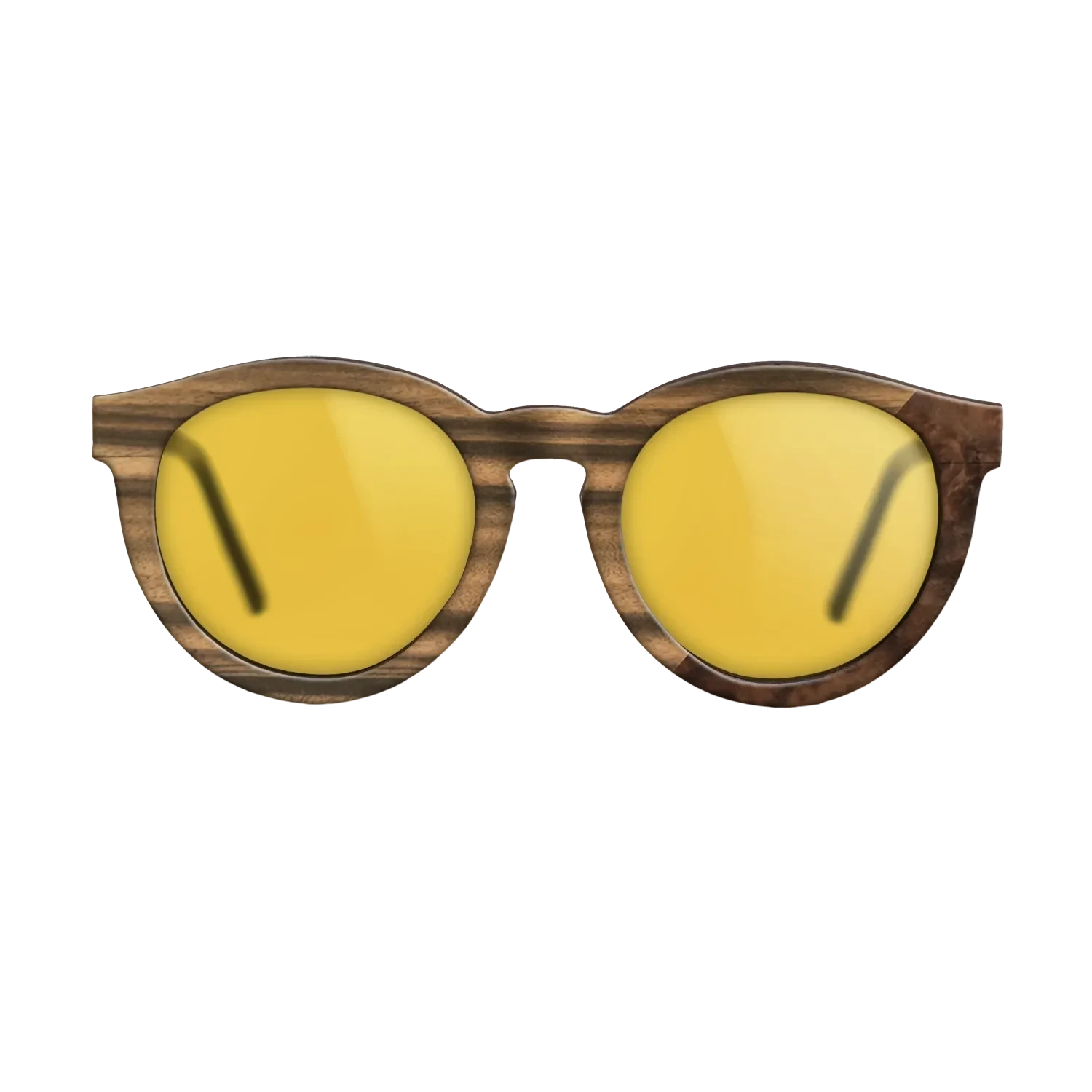 Walnut Burl,Fumed Oak,Louro Preto: Angle Cut - The Rebel - Round - SIRIS wood optic