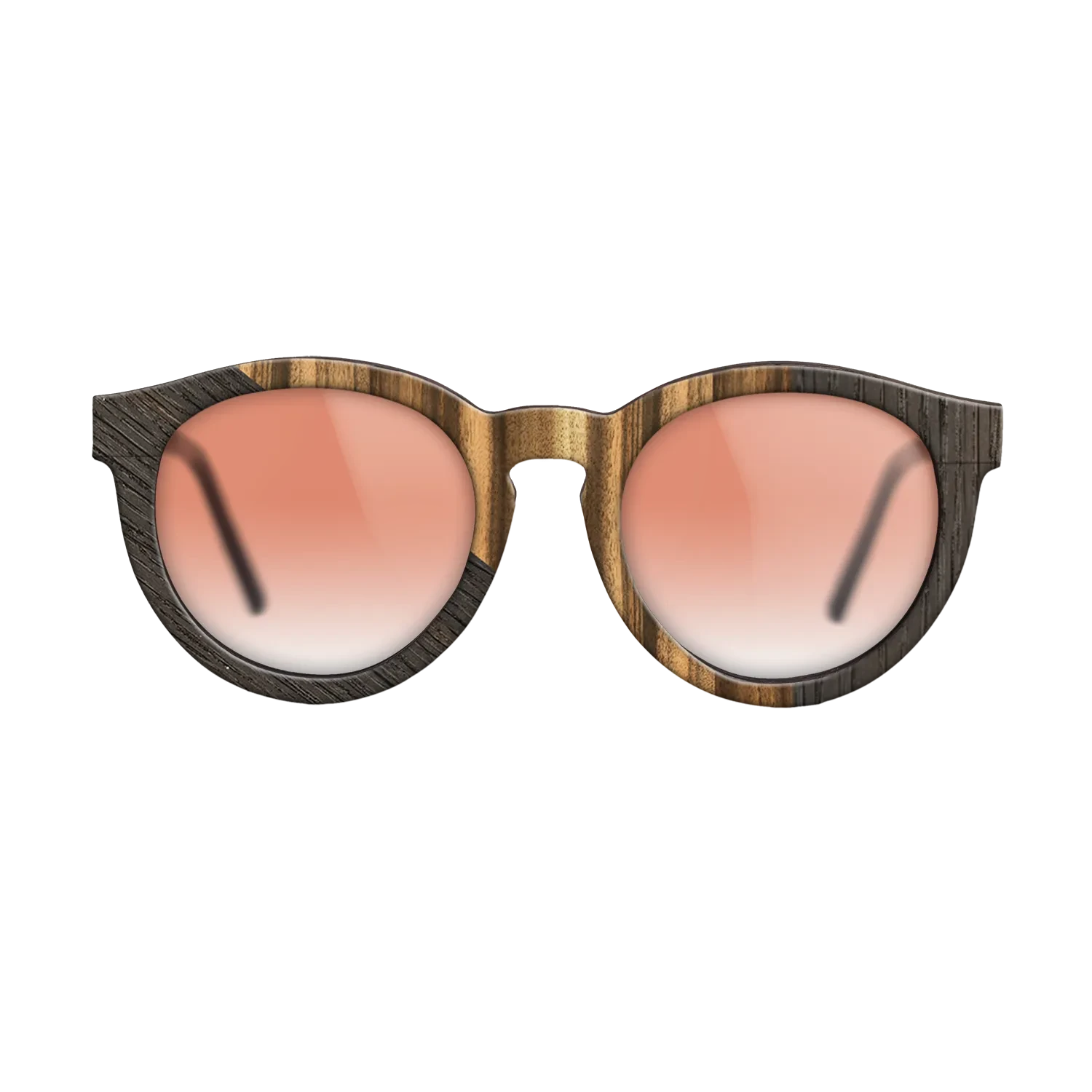 Louro Preto,Poplar Dyed: Red,Fumed Oak: Geometric - The Rebel - Round - SIRIS wood optic
