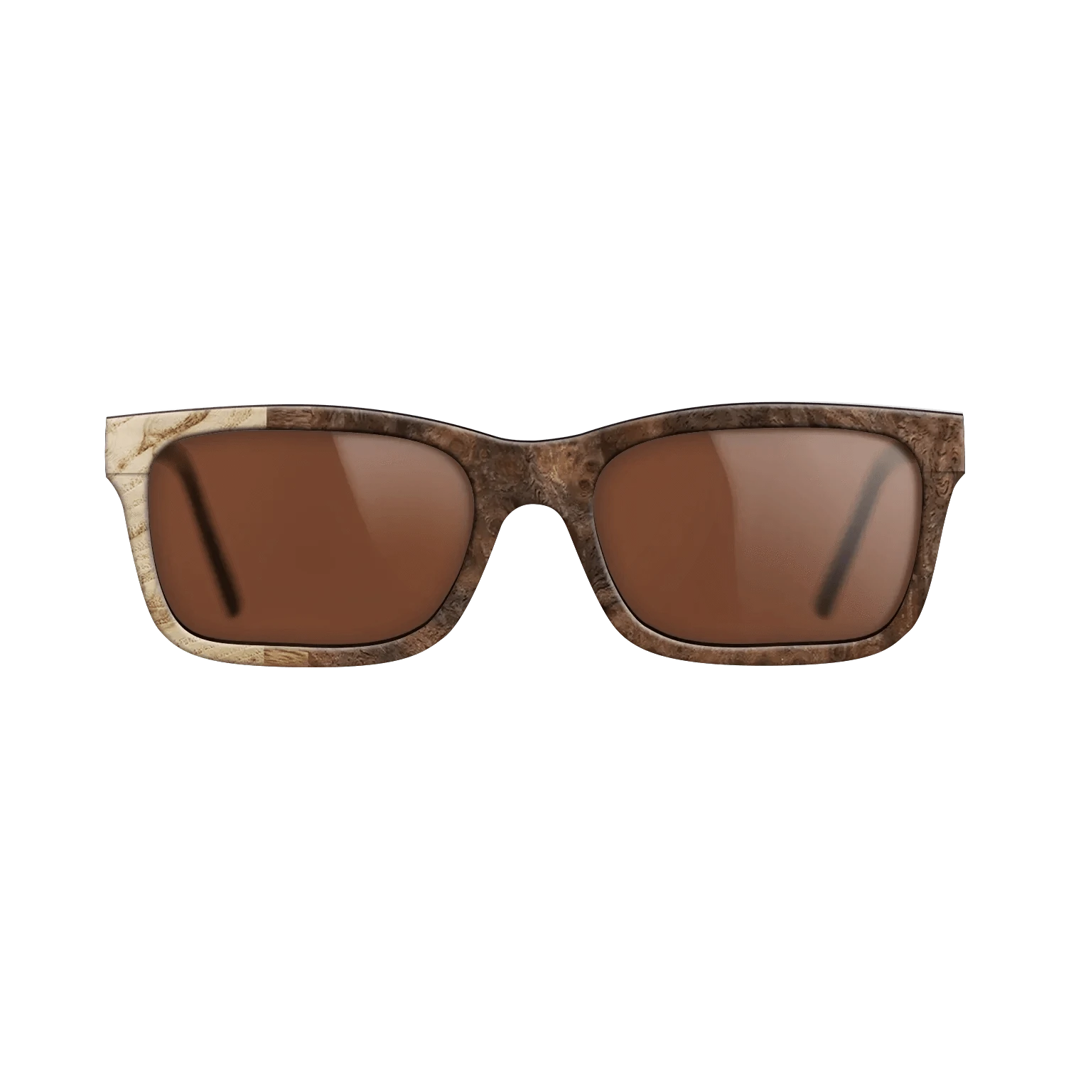 Walnut Burl,Olive Burl,Ziricote Light Quartered: Patch - The Sage - Rectangle - 774 - SIRIS wood optic