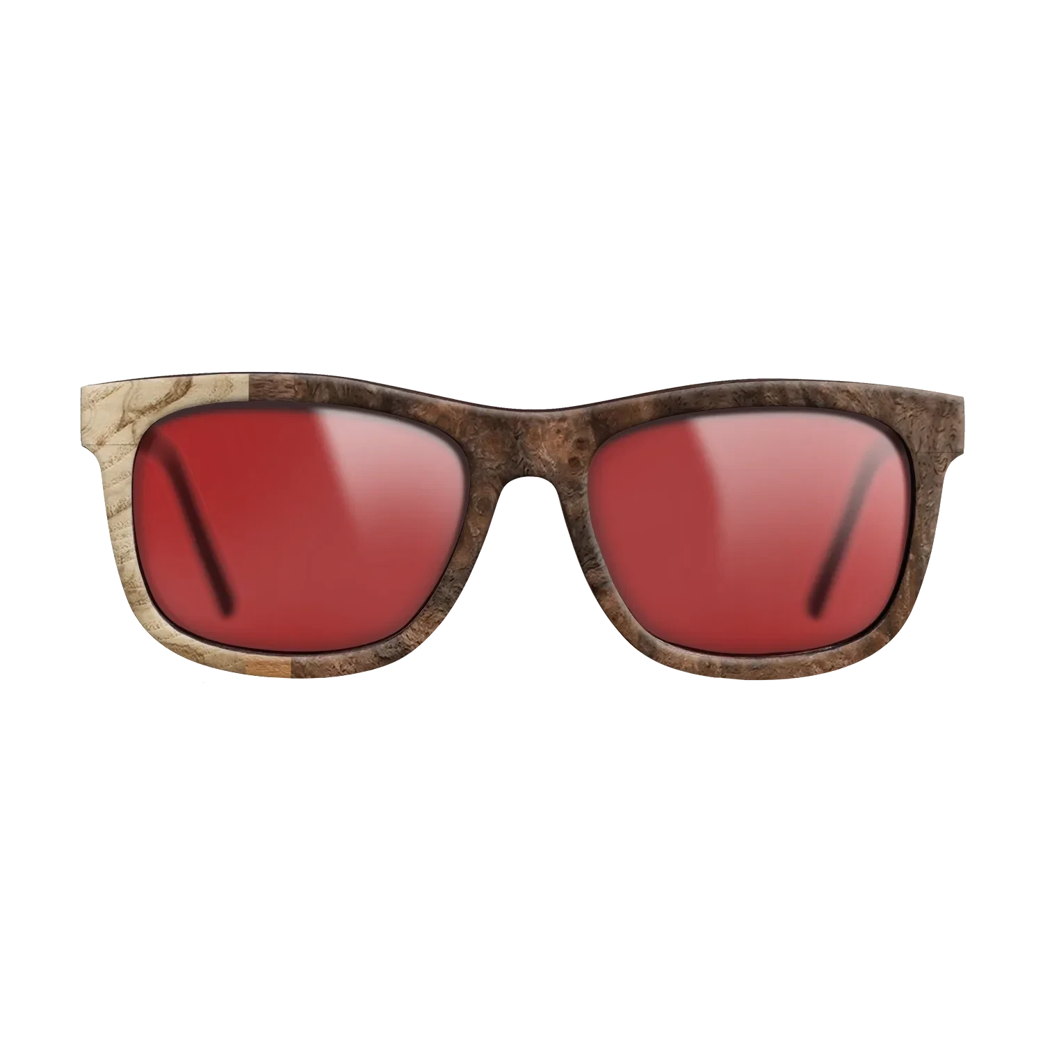 Walnut Burl,Olive Burl,Ziricote Light Quartered: Patch - The Hero - Square - 774 - SIRIS wood optic