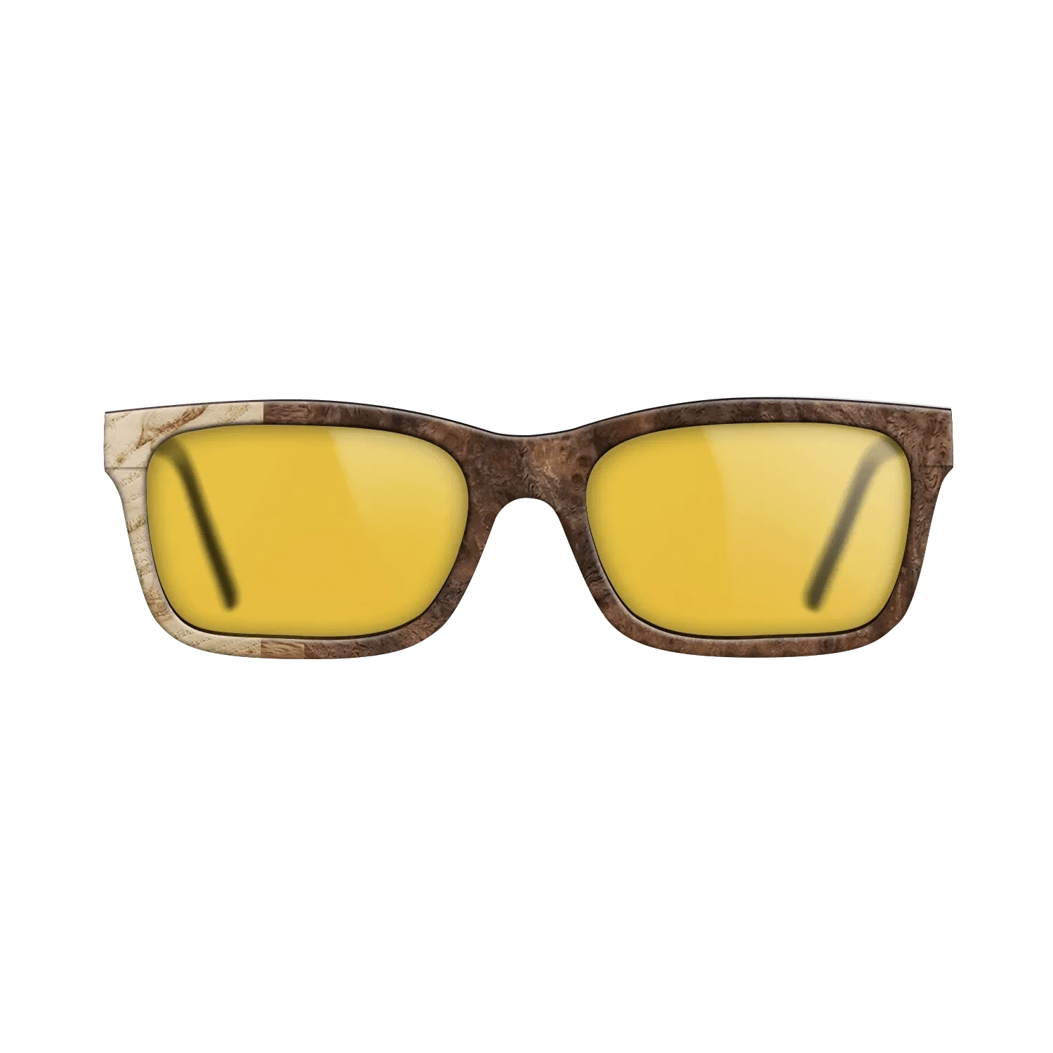 Walnut Burl,Olive Burl,Ziricote Light Quartered: Patch - The Sage - Rectangle - 774 - SIRIS wood optic