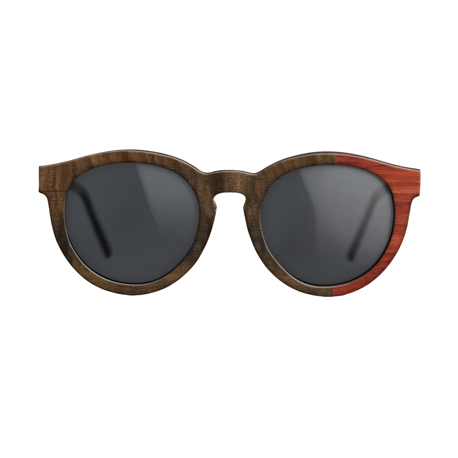Olive Burl,Fumed Eucalyptus,Poplar Dyed: Red,Koa: Patch - The Rebel - Round - 1507 - SIRIS wood optic