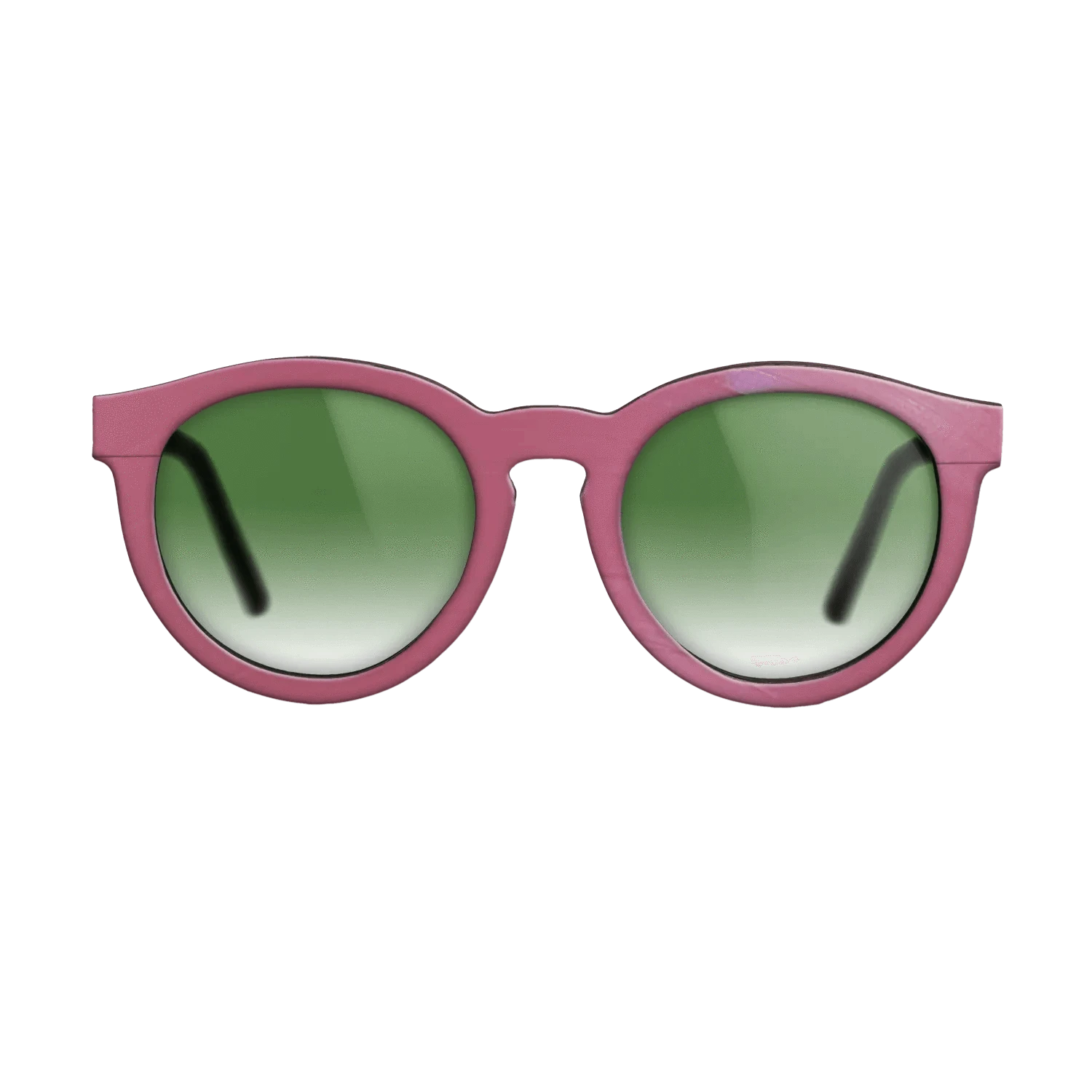 Pink Vinyl Front Walnut - The Rebel - Round - 2197 - SIRIS wood optic