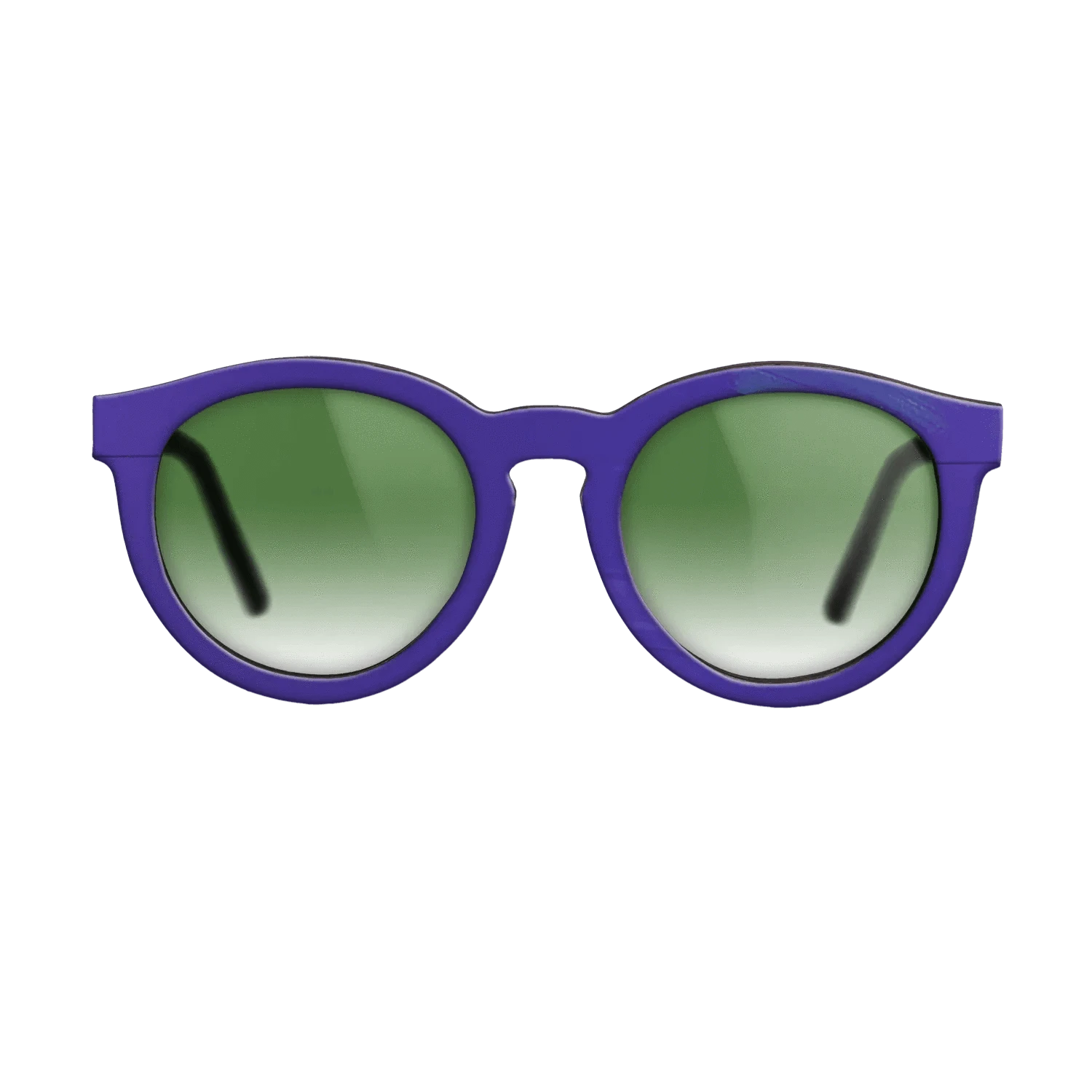 Purple Vinyl Front Walnut - The Rebel - Round - 2201 - SIRIS wood optic
