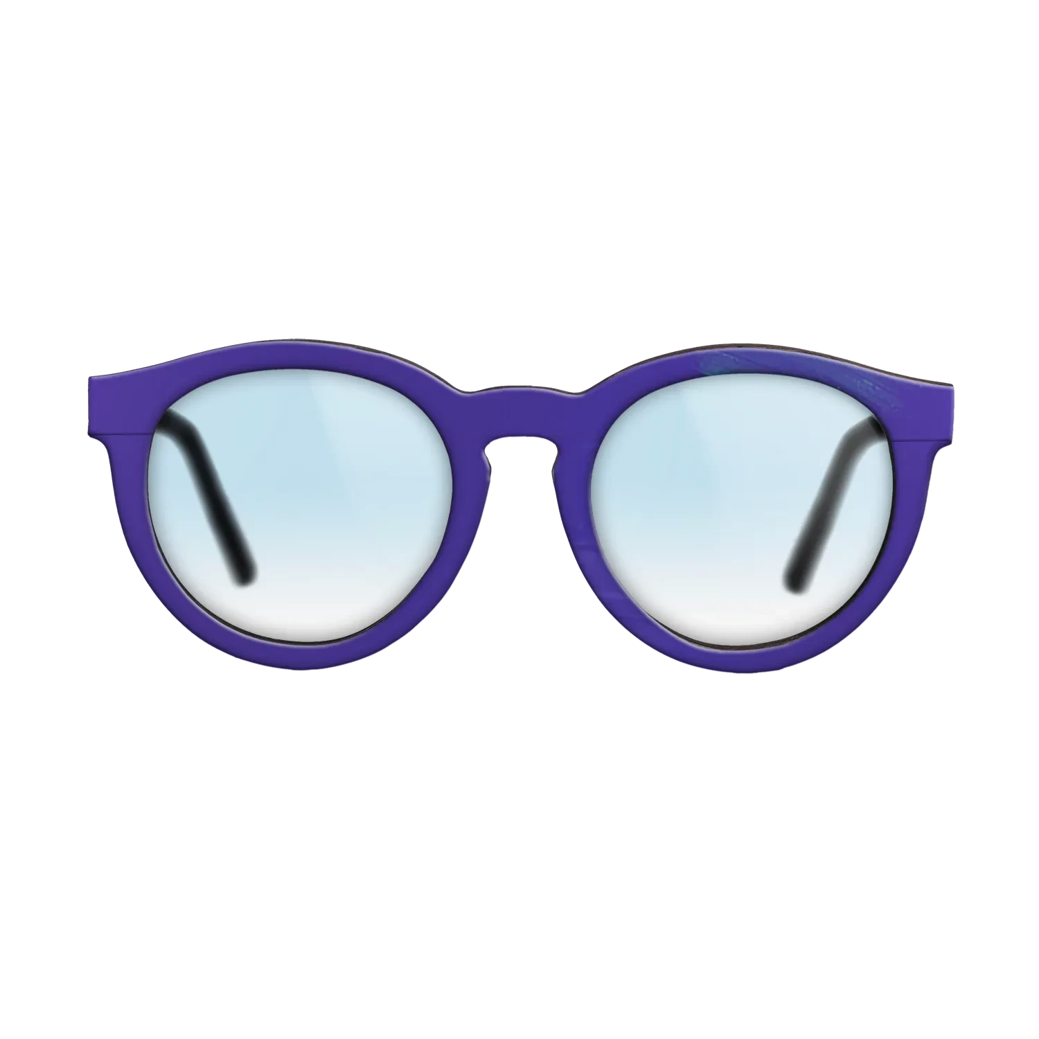 Purple Vinyl Front Walnut - The Rebel - Round - 2201 - SIRIS wood optic