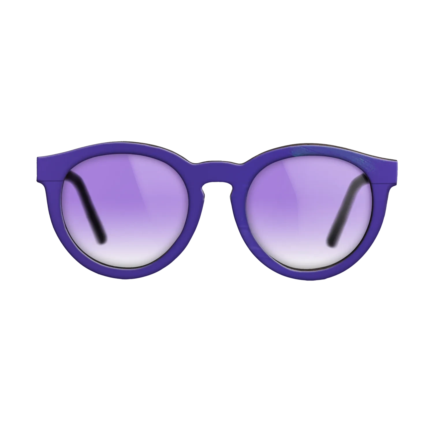 Purple Vinyl Front Walnut - The Rebel - Round - 2201 - SIRIS wood optic