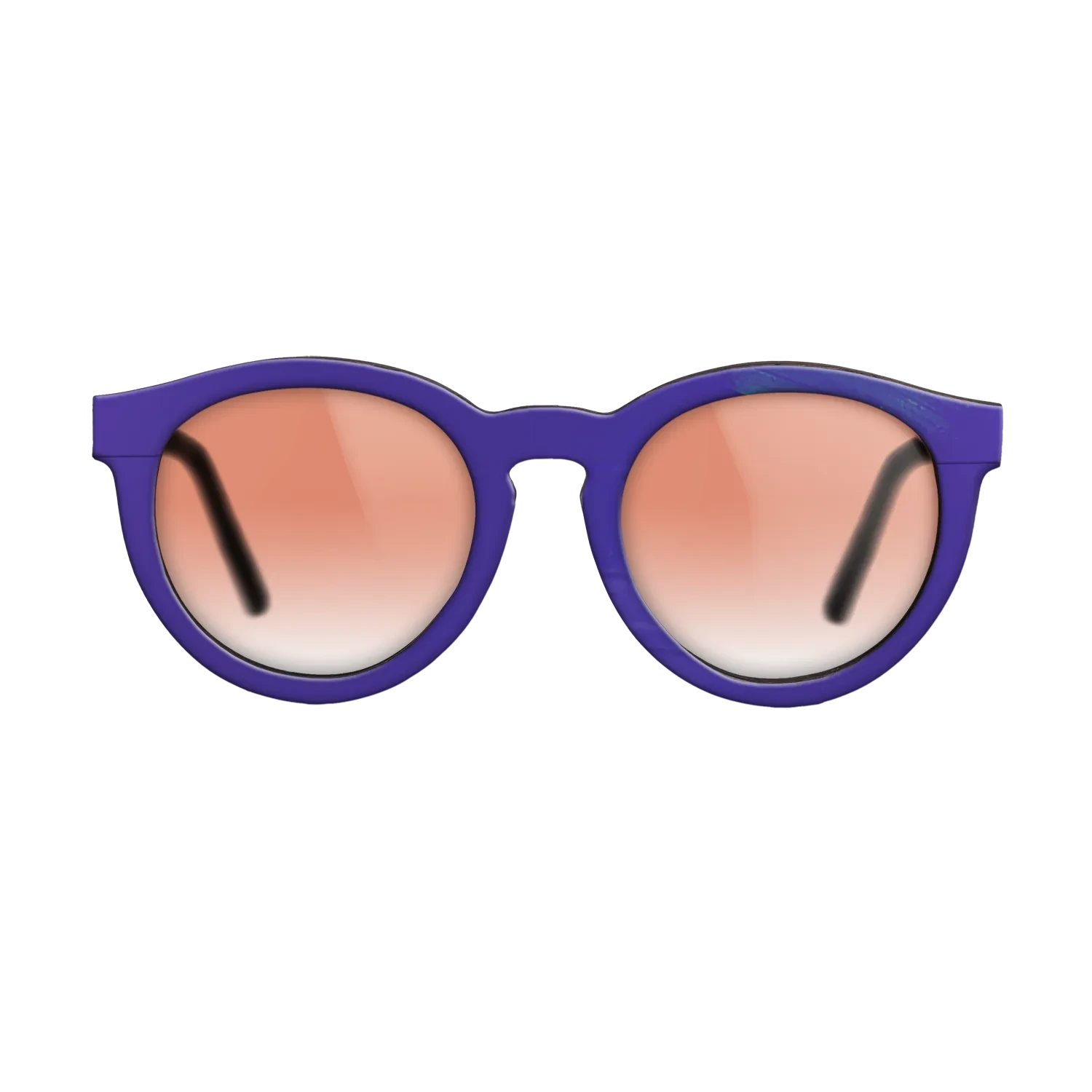 Purple Vinyl Front Walnut - The Rebel - Round - 2201 - SIRIS wood optic