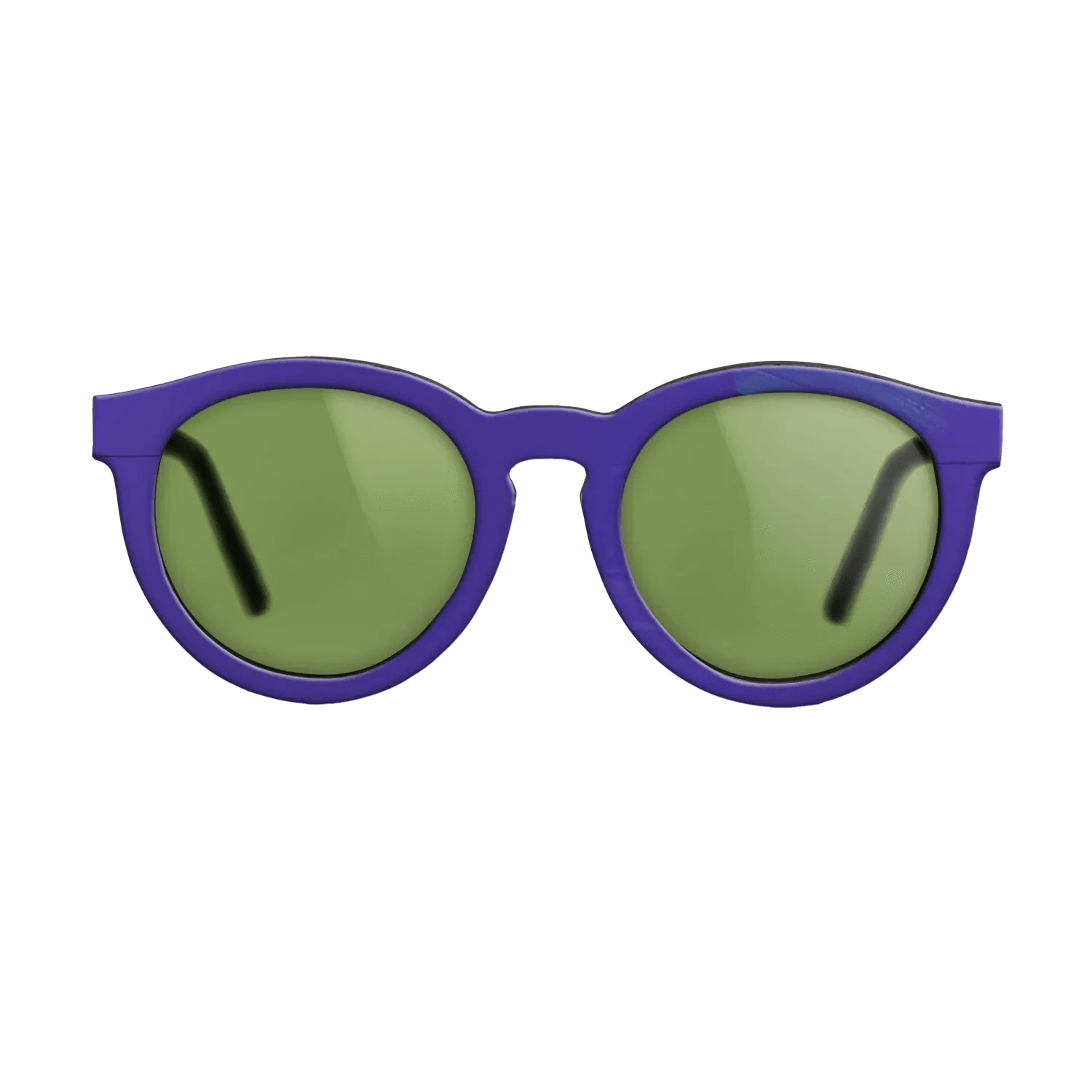 Purple Vinyl Front Walnut - The Rebel - Round - 2201 - SIRIS wood optic