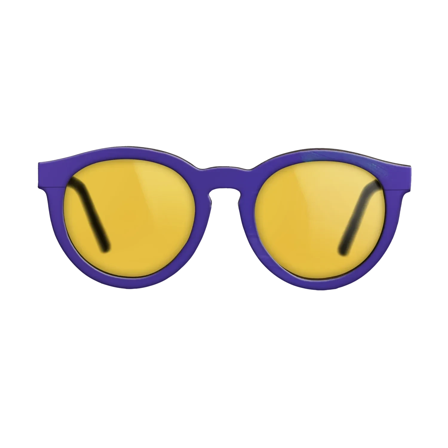 Purple Vinyl Front Walnut - The Rebel - Round - 2201 - SIRIS wood optic