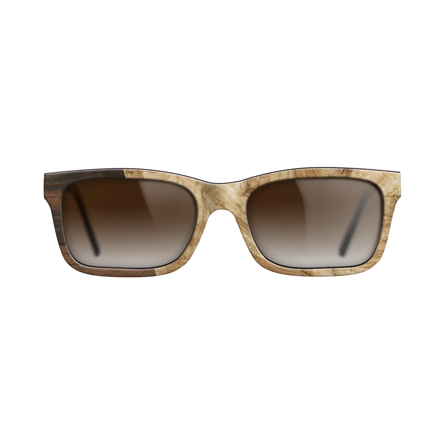Santos Rosewood Dark,Ziricote Dark Quartered,Olive Burl,Walnut Claro Light: Angle Cut - The Sage - Rectangle - SIRIS wood optic
