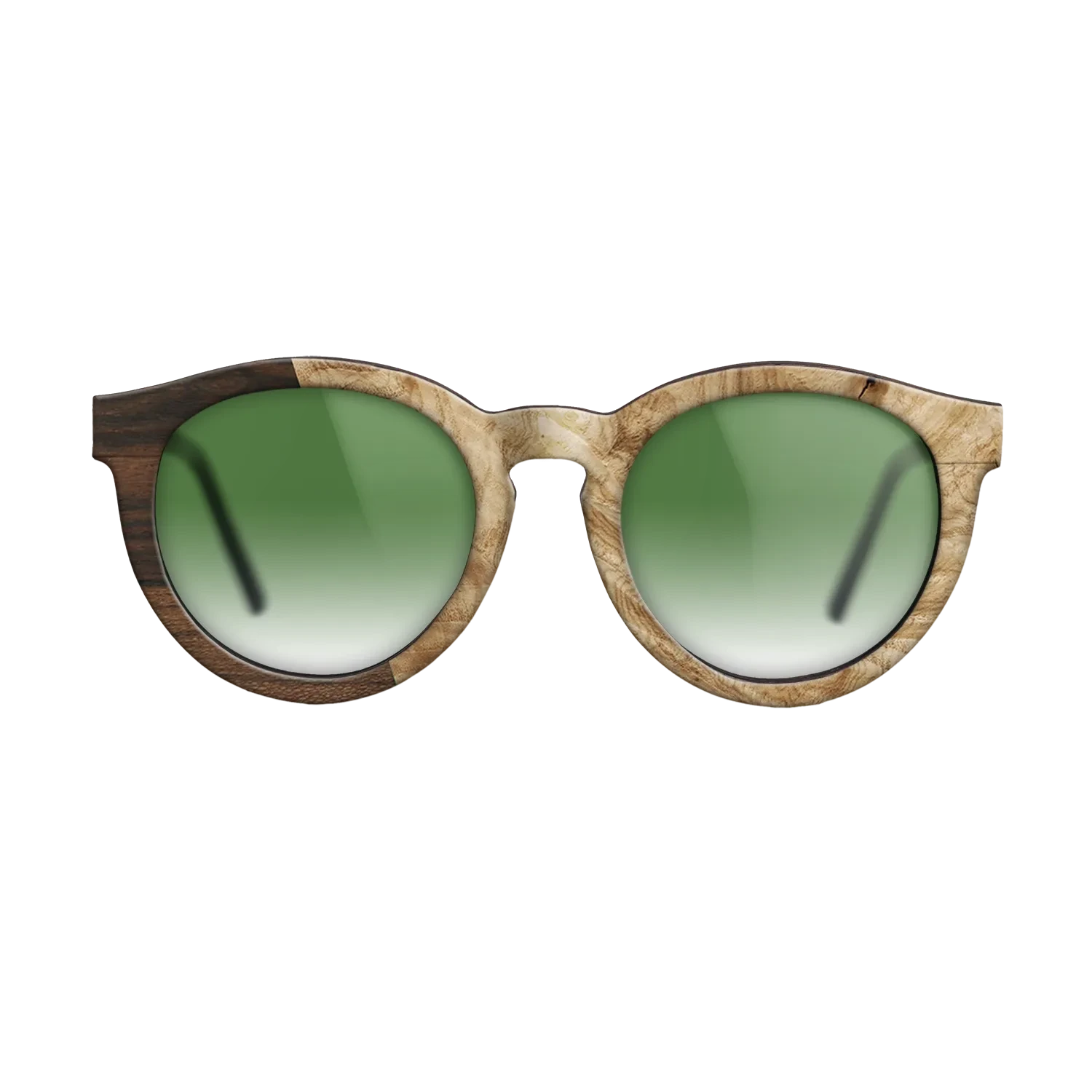 Santos Rosewood Dark,Ziricote Dark Quartered,Olive Burl,Walnut Claro Light: Angle Cut - The Rebel - Round - SIRIS wood optic