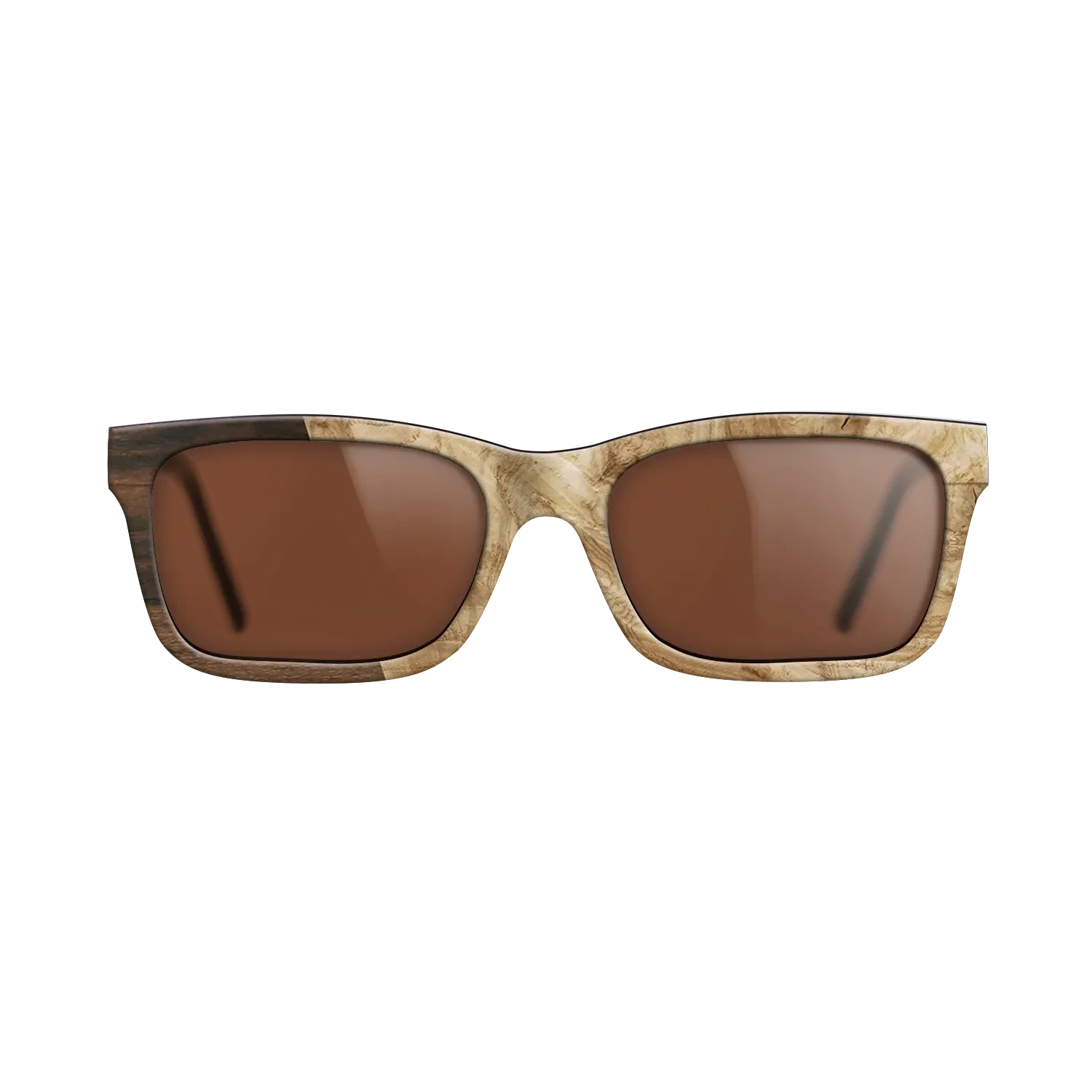 Santos Rosewood Dark,Ziricote Dark Quartered,Olive Burl,Walnut Claro Light: Angle Cut - The Sage - Rectangle - SIRIS wood optic