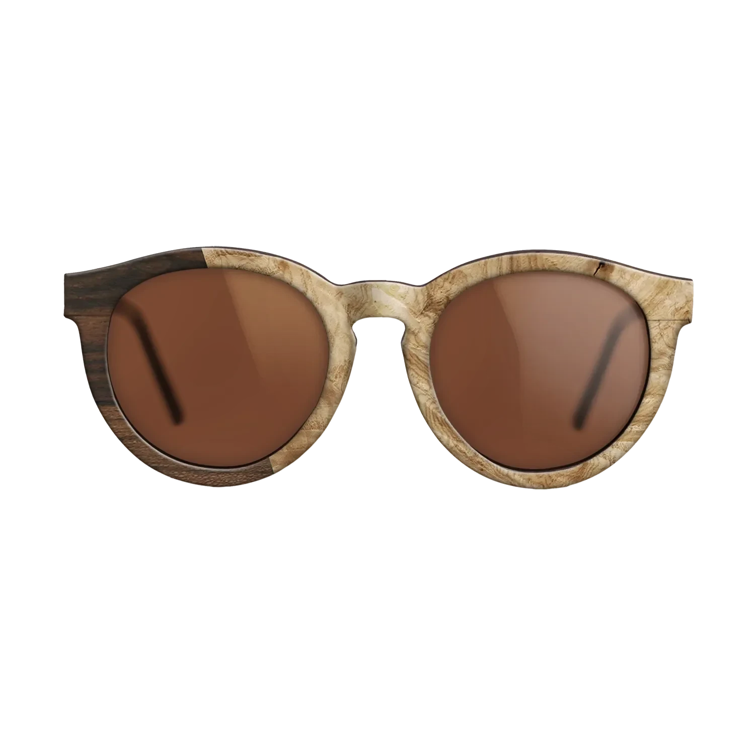Santos Rosewood Dark,Ziricote Dark Quartered,Olive Burl,Walnut Claro Light: Angle Cut - The Rebel - Round - SIRIS wood optic