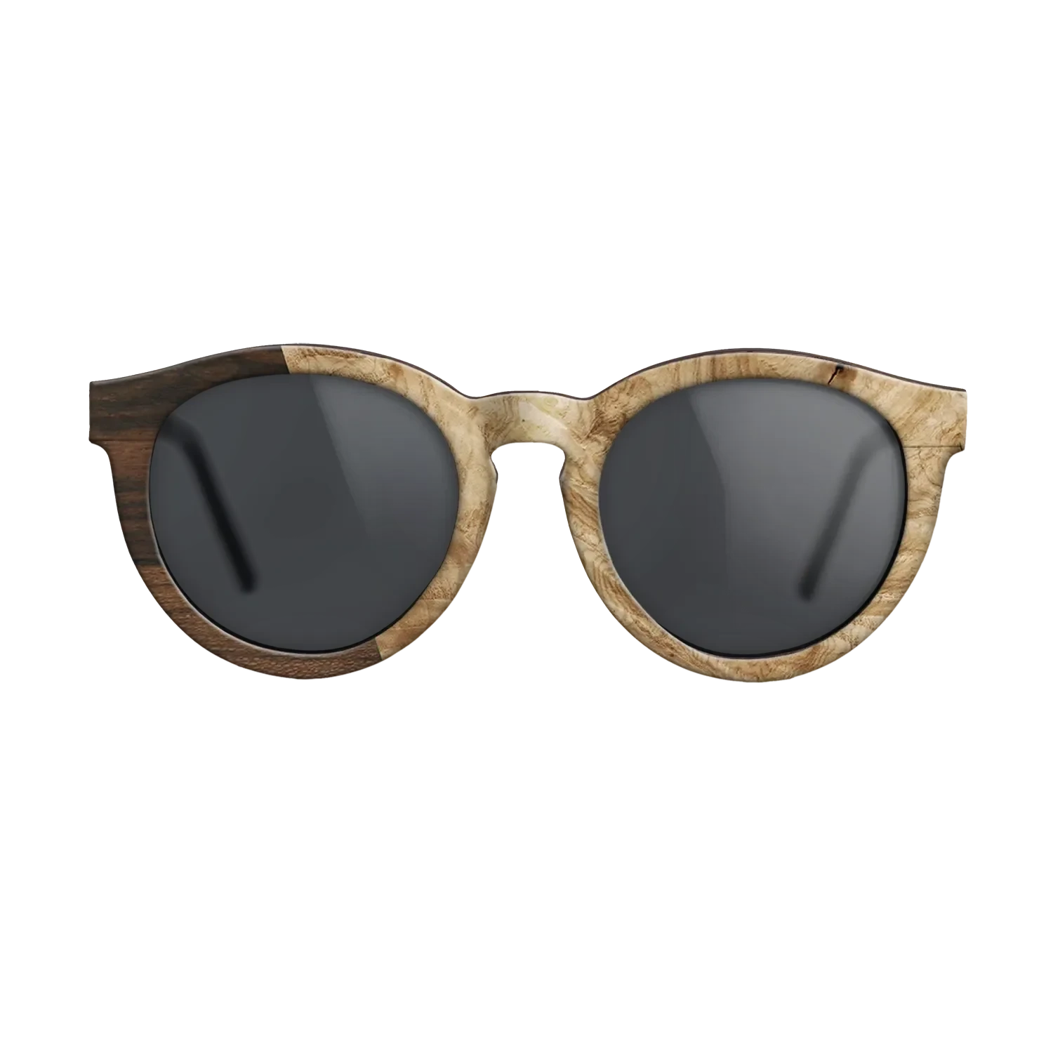 Santos Rosewood Dark,Ziricote Dark Quartered,Olive Burl,Walnut Claro Light: Angle Cut - The Rebel - Round - SIRIS wood optic