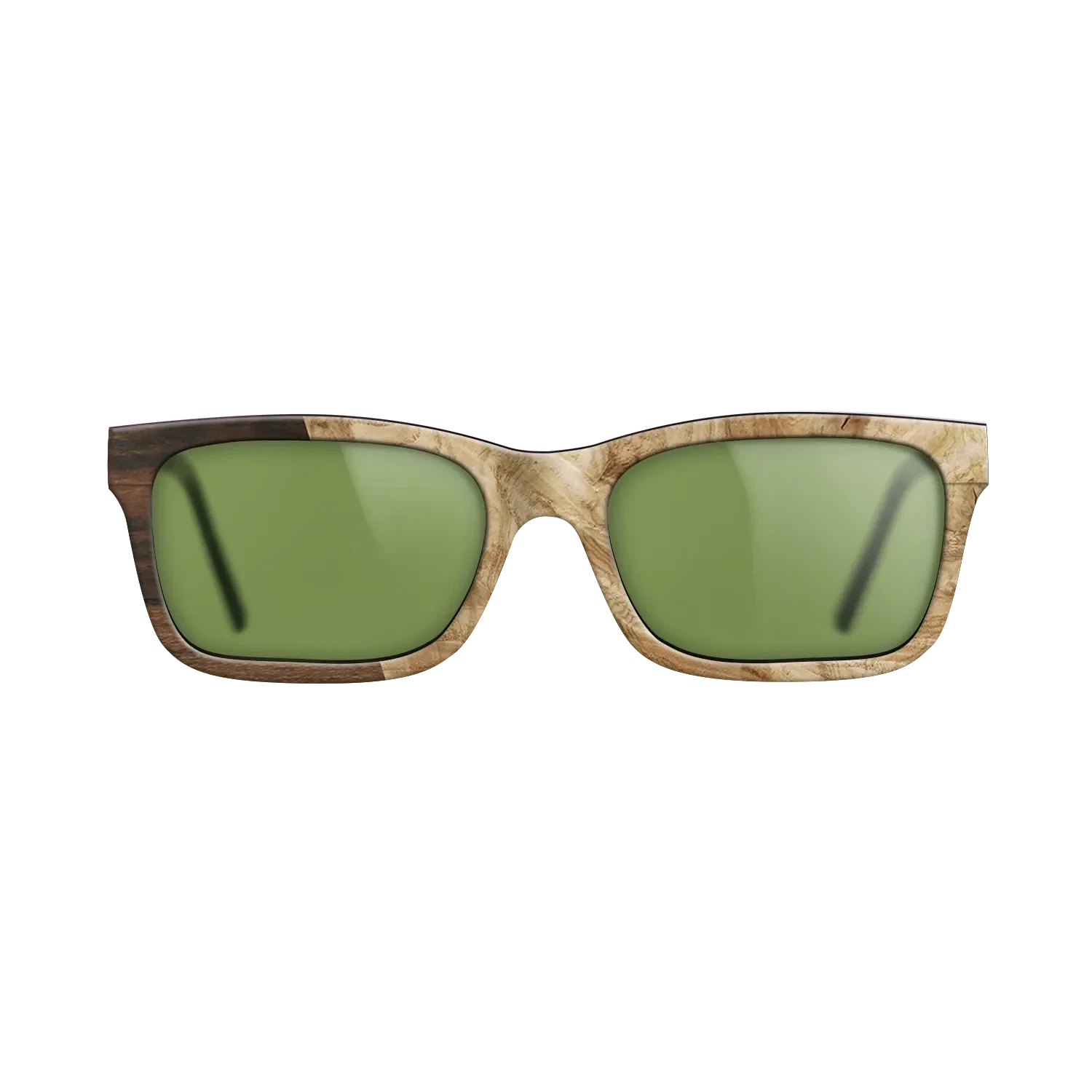 Santos Rosewood Dark,Ziricote Dark Quartered,Olive Burl,Walnut Claro Light: Angle Cut - The Sage - Rectangle - SIRIS wood optic