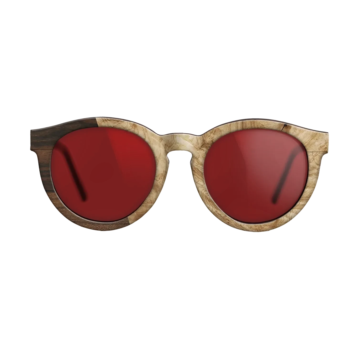 Santos Rosewood Dark,Ziricote Dark Quartered,Olive Burl,Walnut Claro Light: Angle Cut - The Rebel - Round - SIRIS wood optic