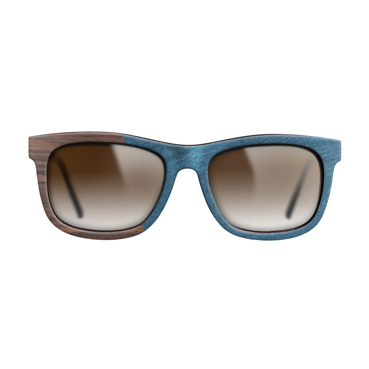 Olive Burl,Rosewood Reconstituted,Poplar Dyed: Blue Denim,Ziricote Dark Quartered: Angle Cut - The Hero - Square - SIRIS wood optic