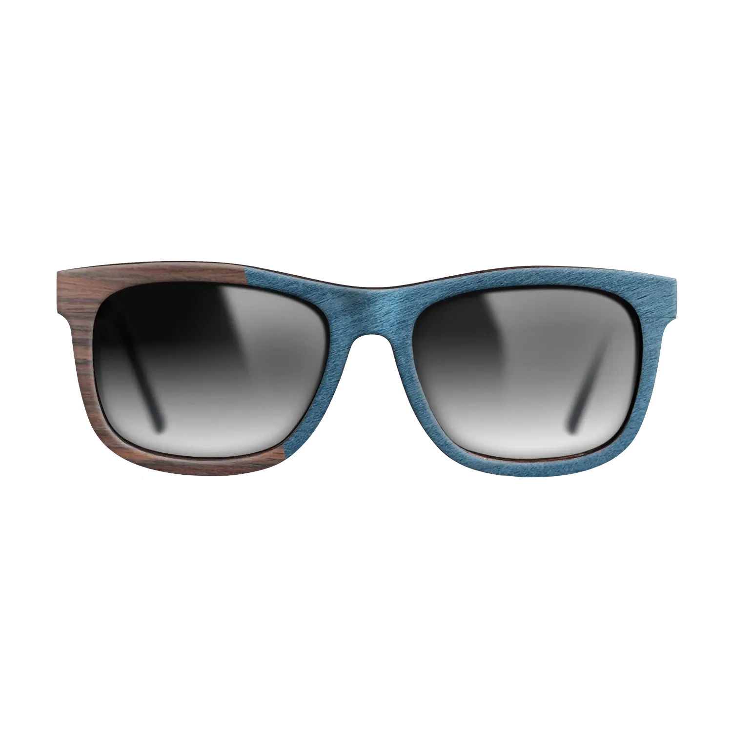 Olive Burl,Rosewood Reconstituted,Poplar Dyed: Blue Denim,Ziricote Dark Quartered: Angle Cut - The Hero - Square - SIRIS wood optic