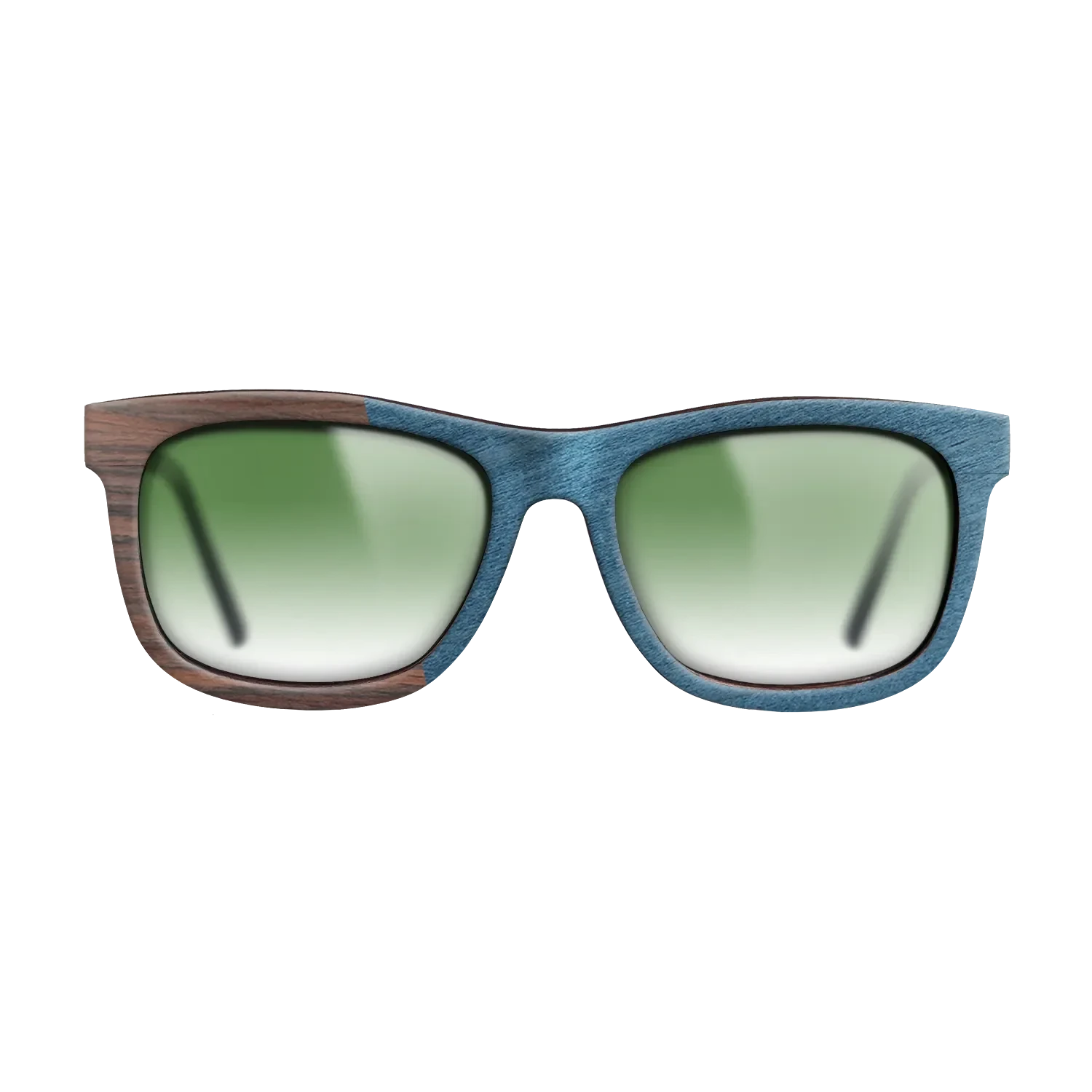 Olive Burl,Rosewood Reconstituted,Poplar Dyed: Blue Denim,Ziricote Dark Quartered: Angle Cut - The Hero - Square - SIRIS wood optic