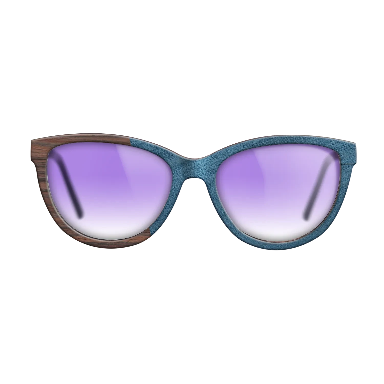 Olive Burl,Rosewood Reconstituted,Poplar Dyed: Blue Denim,Ziricote Dark Quartered: Angle Cut - The Maiden - Cat - SIRIS wood optic