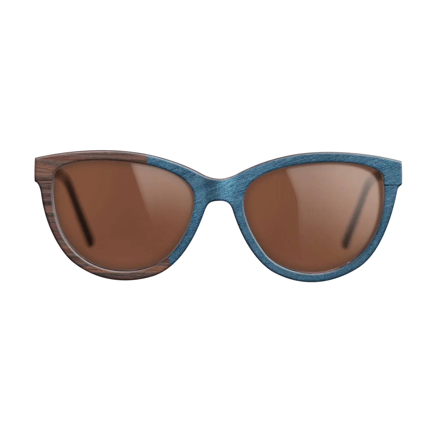 Olive Burl,Rosewood Reconstituted,Poplar Dyed: Blue Denim,Ziricote Dark Quartered: Angle Cut - The Maiden - Cat - SIRIS wood optic