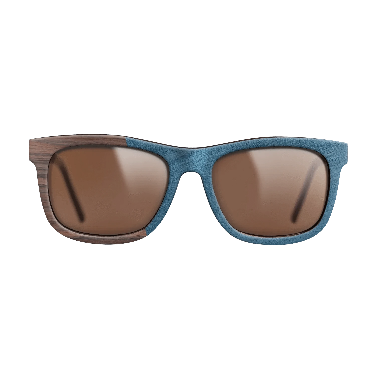 Olive Burl,Rosewood Reconstituted,Poplar Dyed: Blue Denim,Ziricote Dark Quartered: Angle Cut - The Hero - Square - SIRIS wood optic