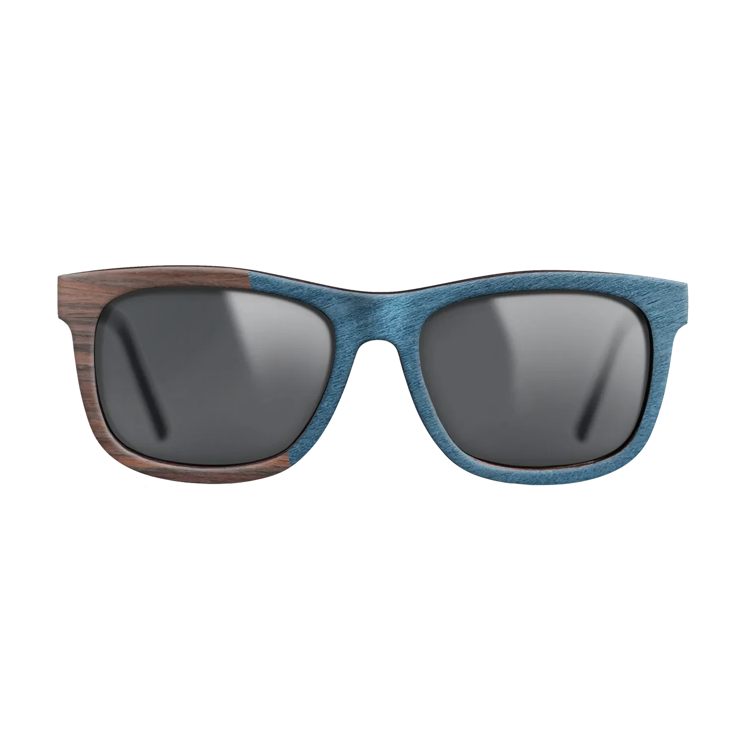 Olive Burl,Rosewood Reconstituted,Poplar Dyed: Blue Denim,Ziricote Dark Quartered: Angle Cut - The Hero - Square - SIRIS wood optic
