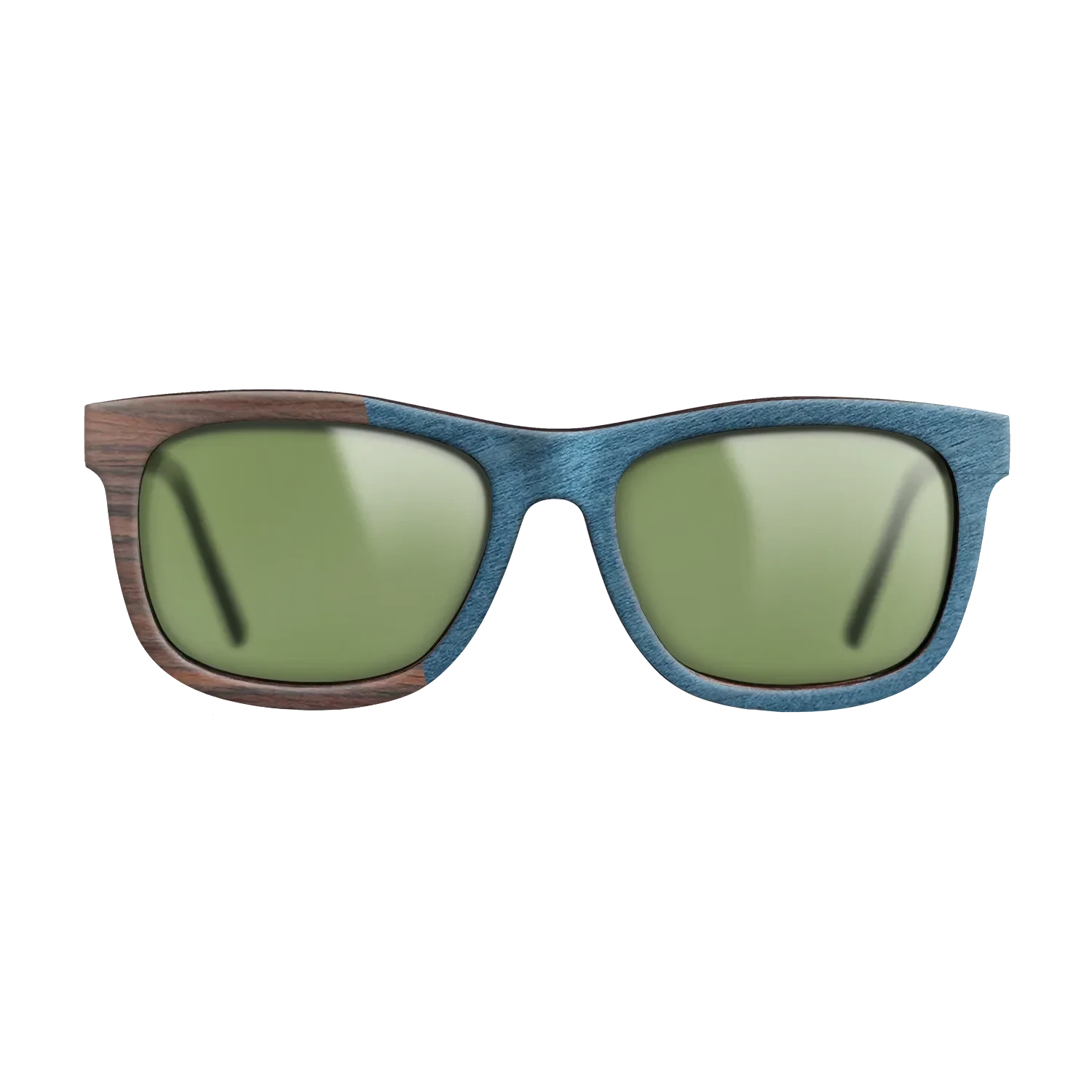 Olive Burl,Rosewood Reconstituted,Poplar Dyed: Blue Denim,Ziricote Dark Quartered: Angle Cut - The Hero - Square - SIRIS wood optic