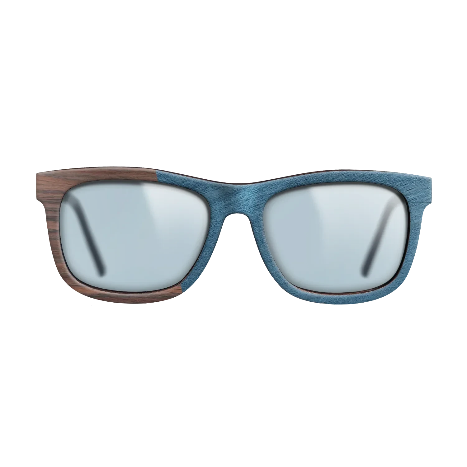 Olive Burl,Rosewood Reconstituted,Poplar Dyed: Blue Denim,Ziricote Dark Quartered: Angle Cut - The Hero - Square - SIRIS wood optic